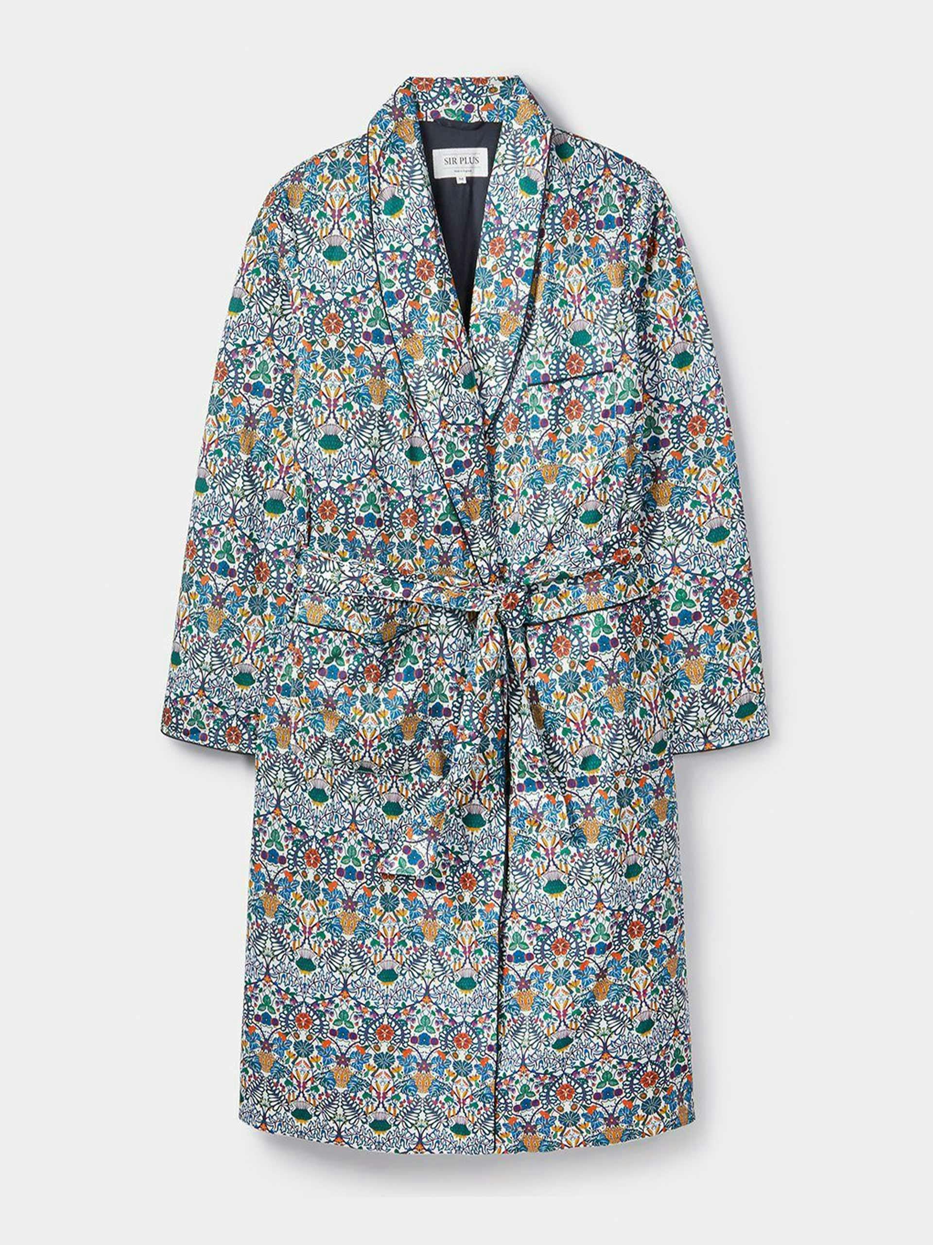 Liberty floral fabric dressing gown