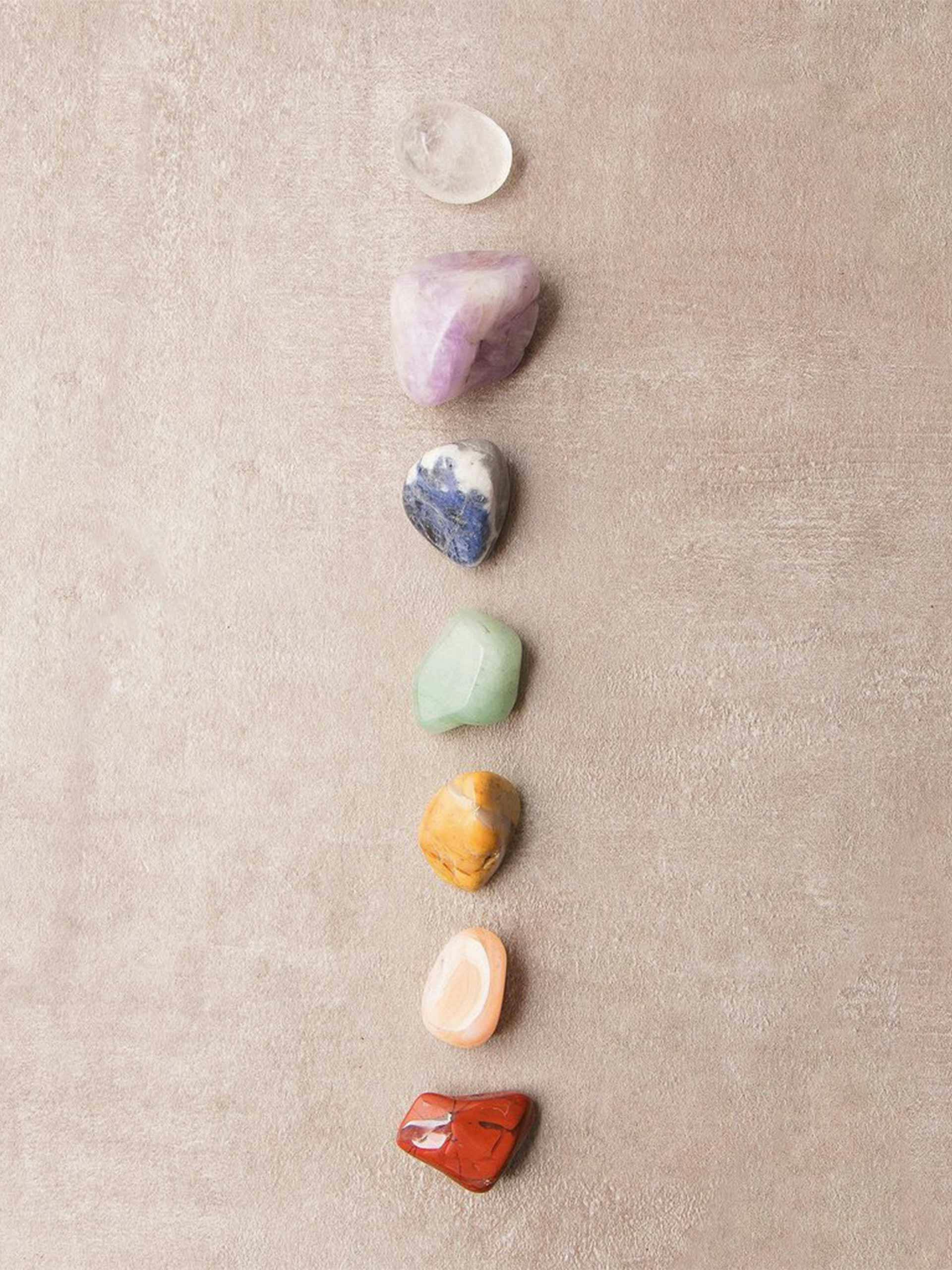 Chakra energising stones