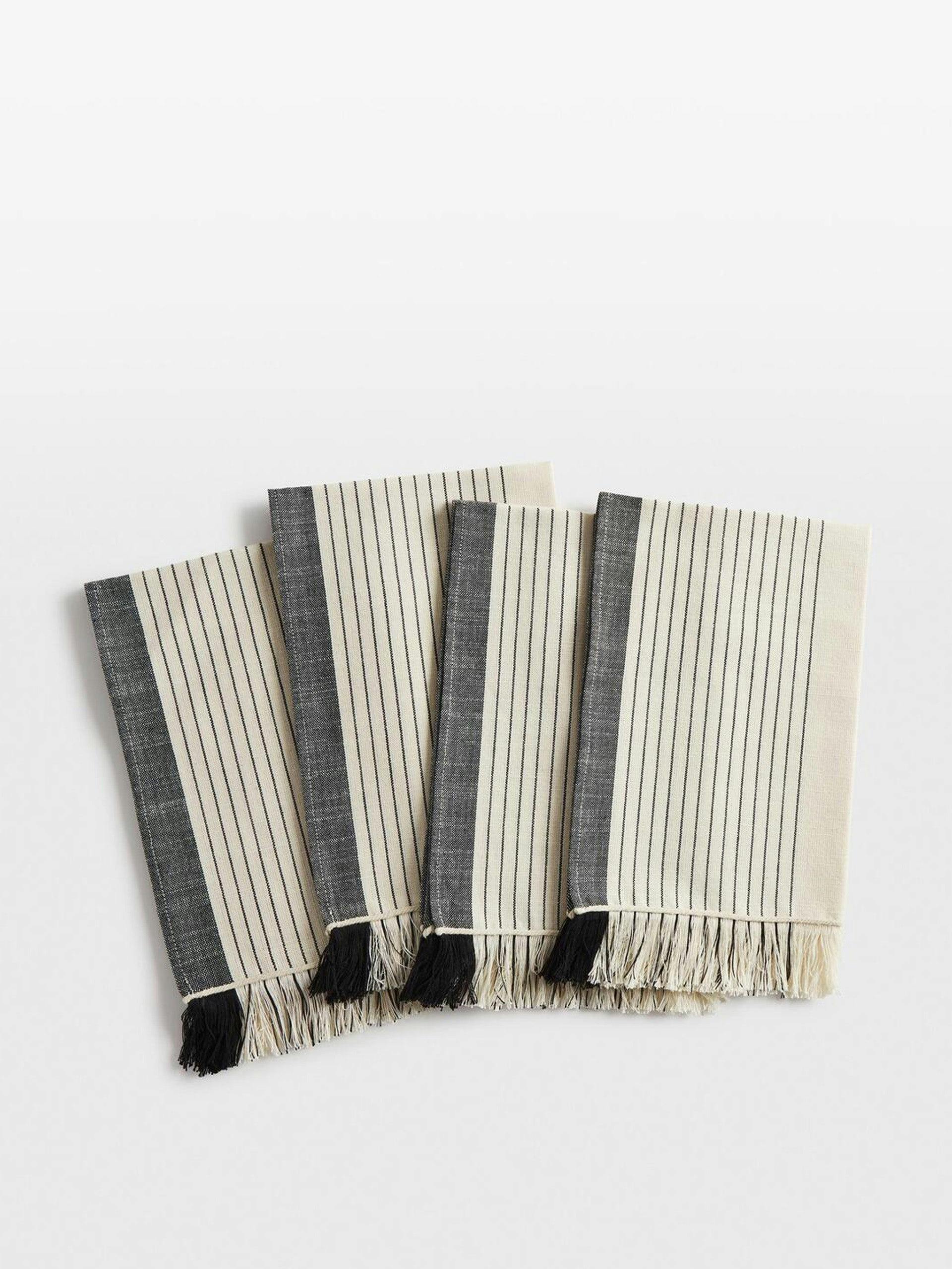 Woven cotton napkins (set of 4)