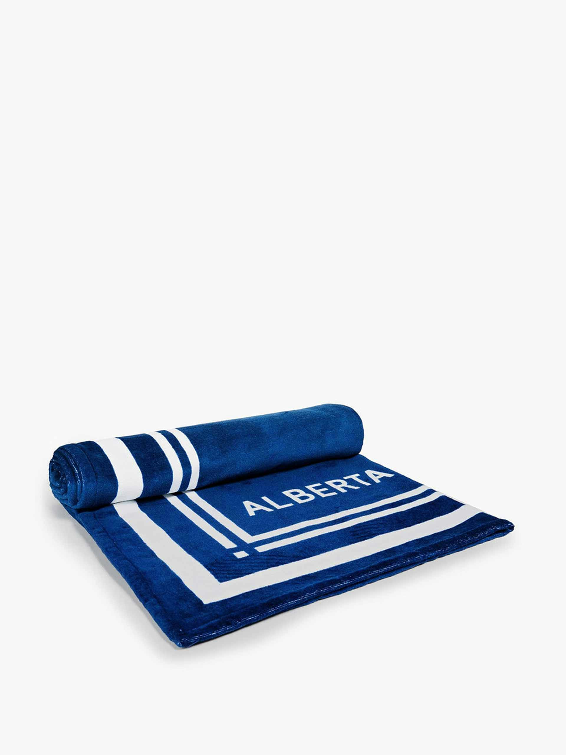 Blue logo towel