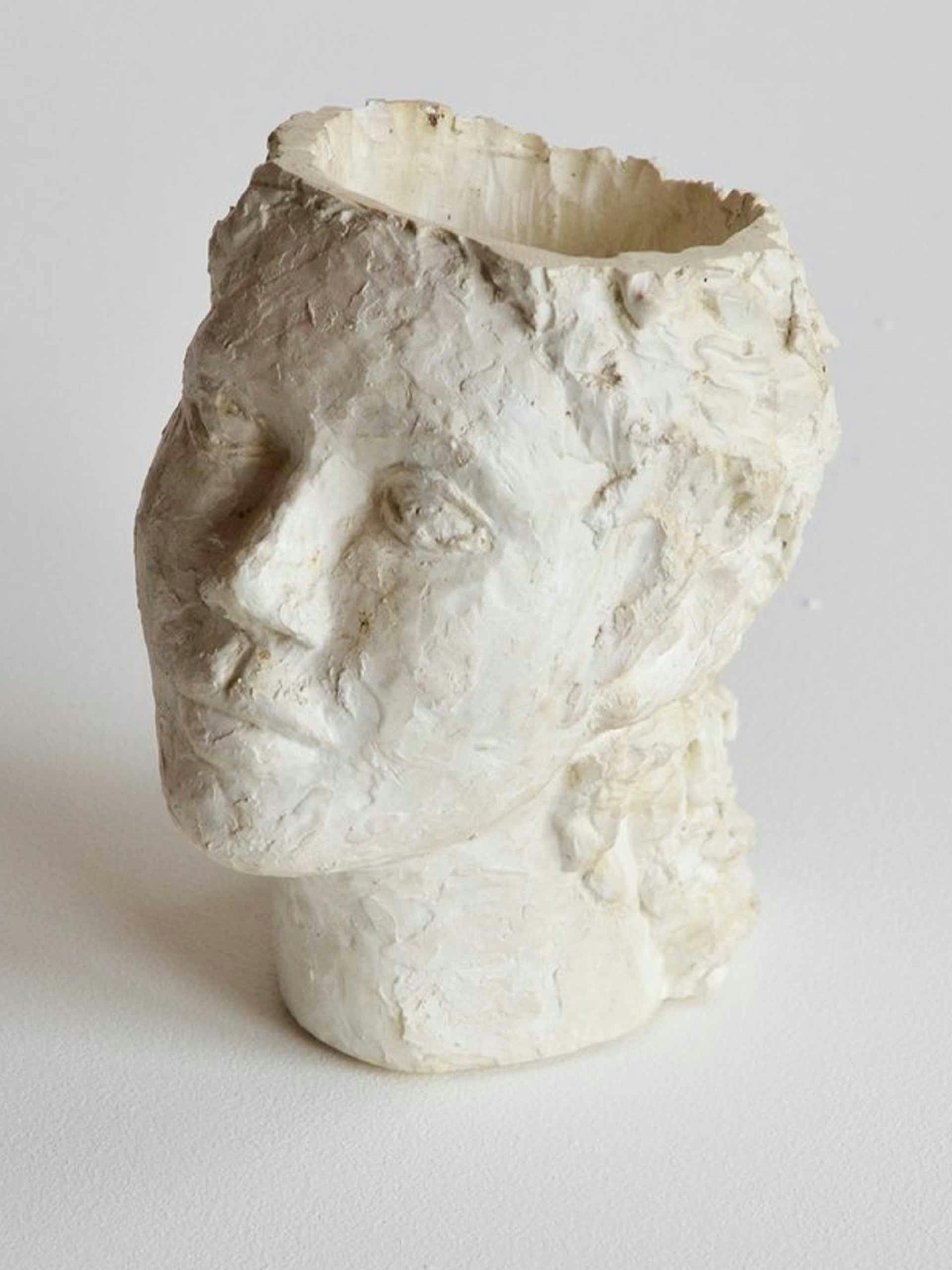 Ceramic head sculpture