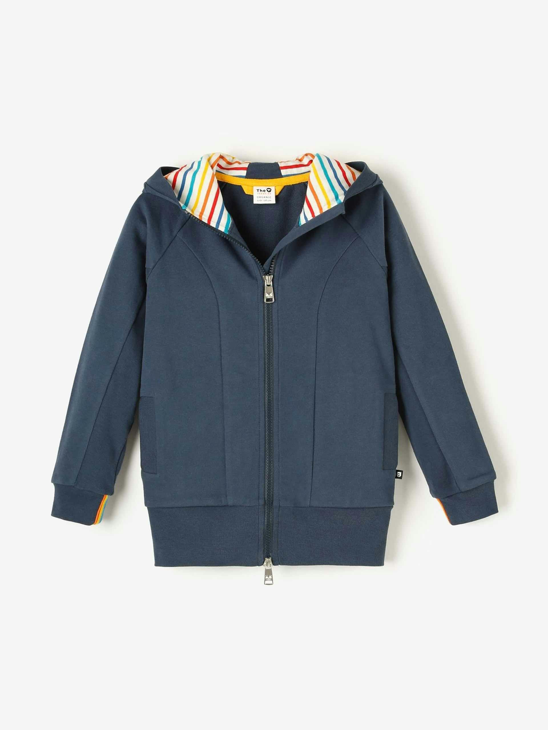 Navy zip-up hoodie