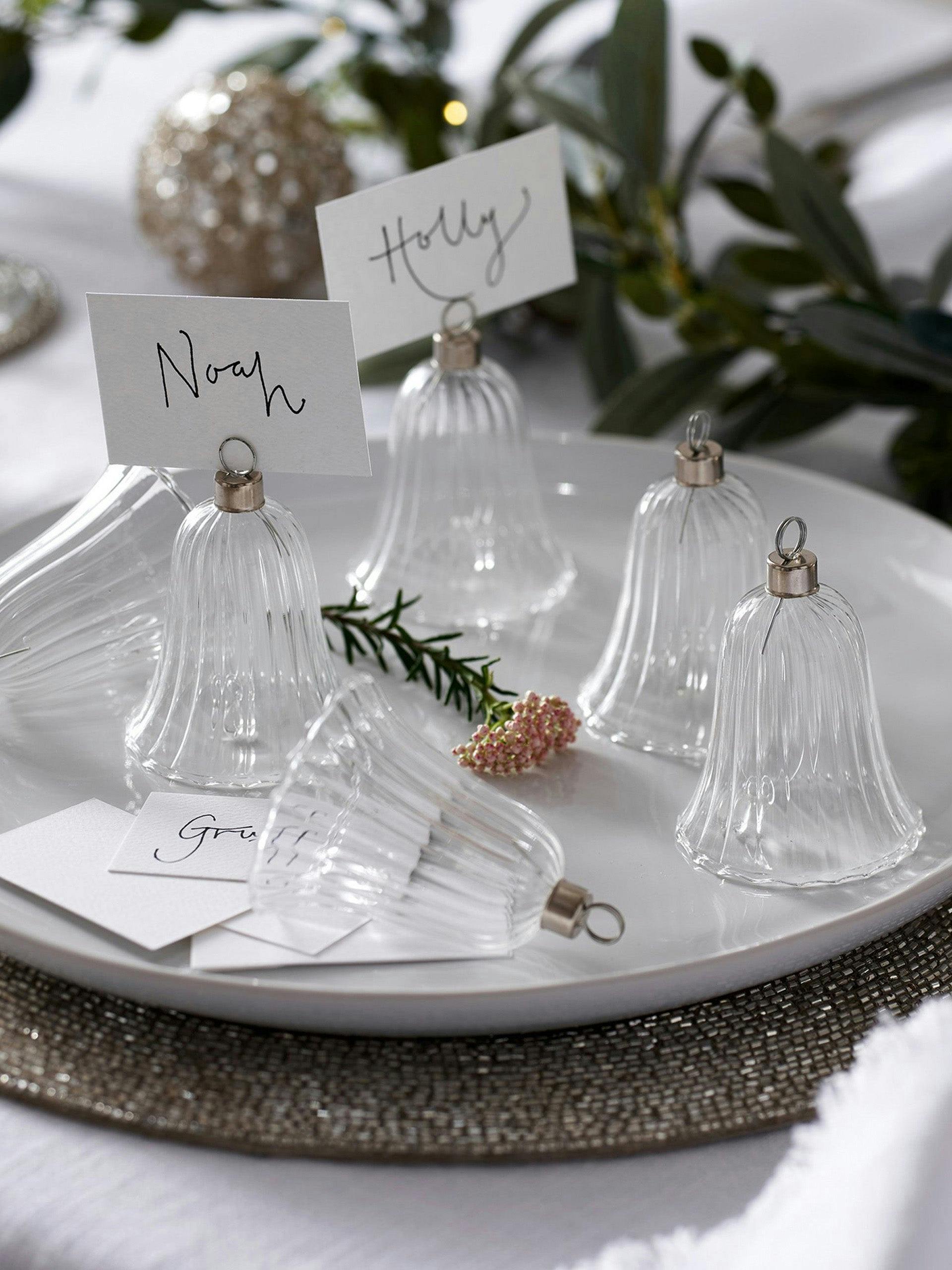 Bell place card holders (set of 6)
