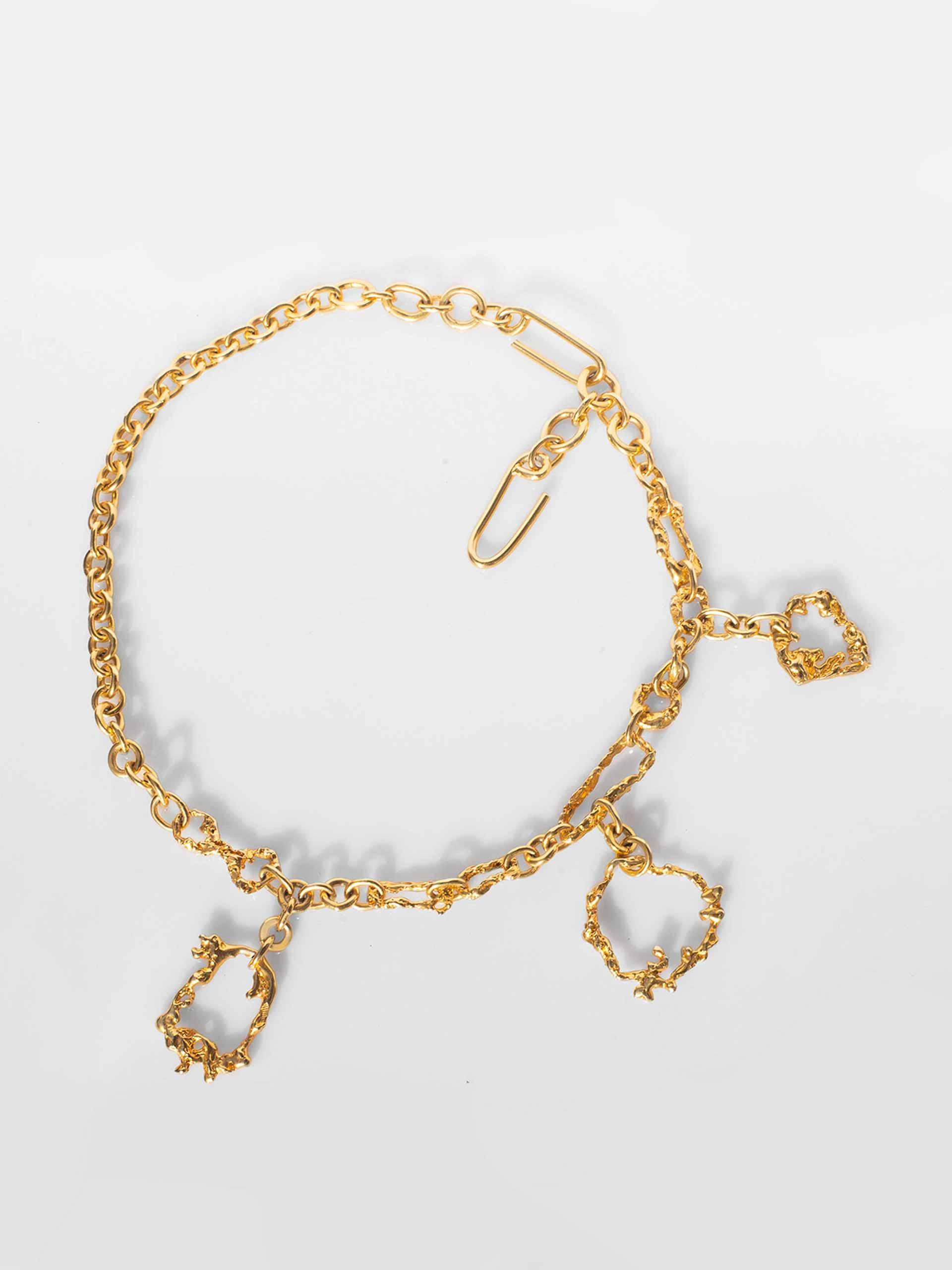 Gold plated chain necklace