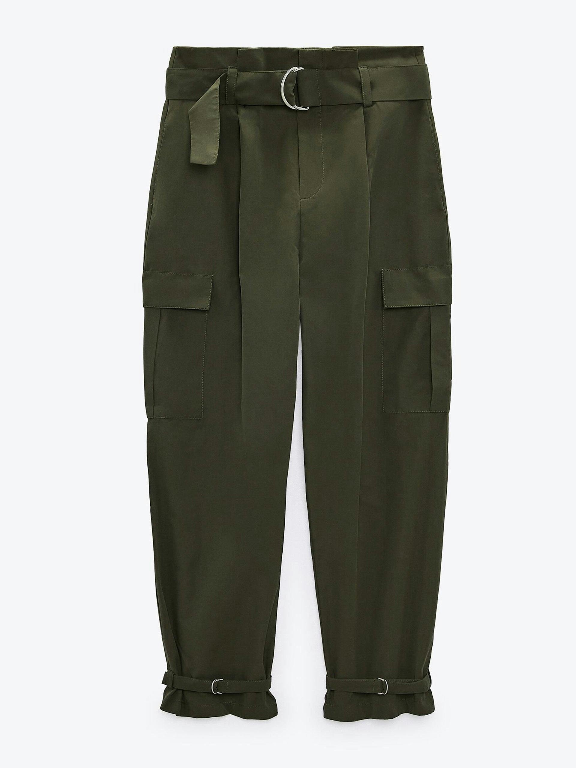 Straight cargo trousers