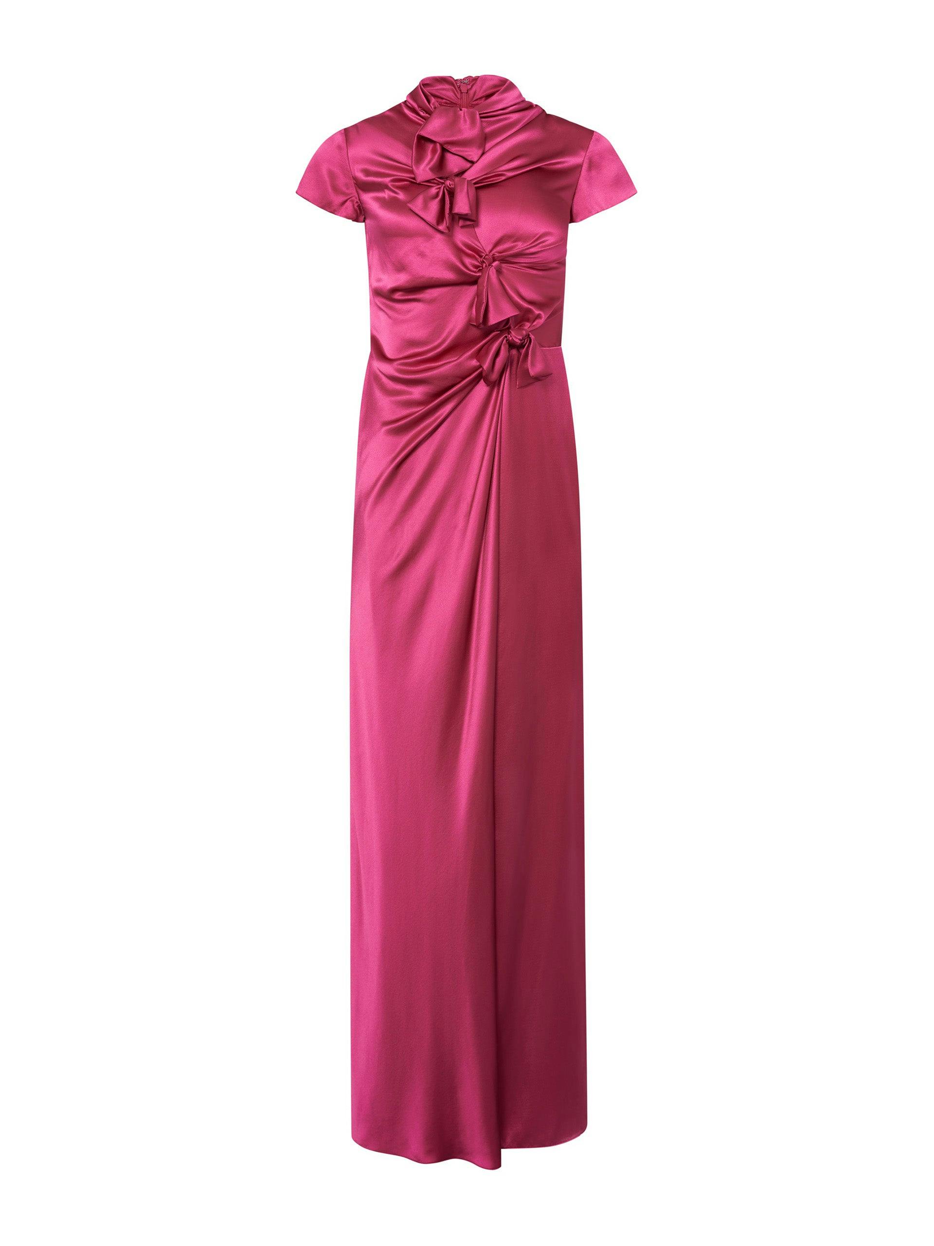 Pink flambé Kelly long dress