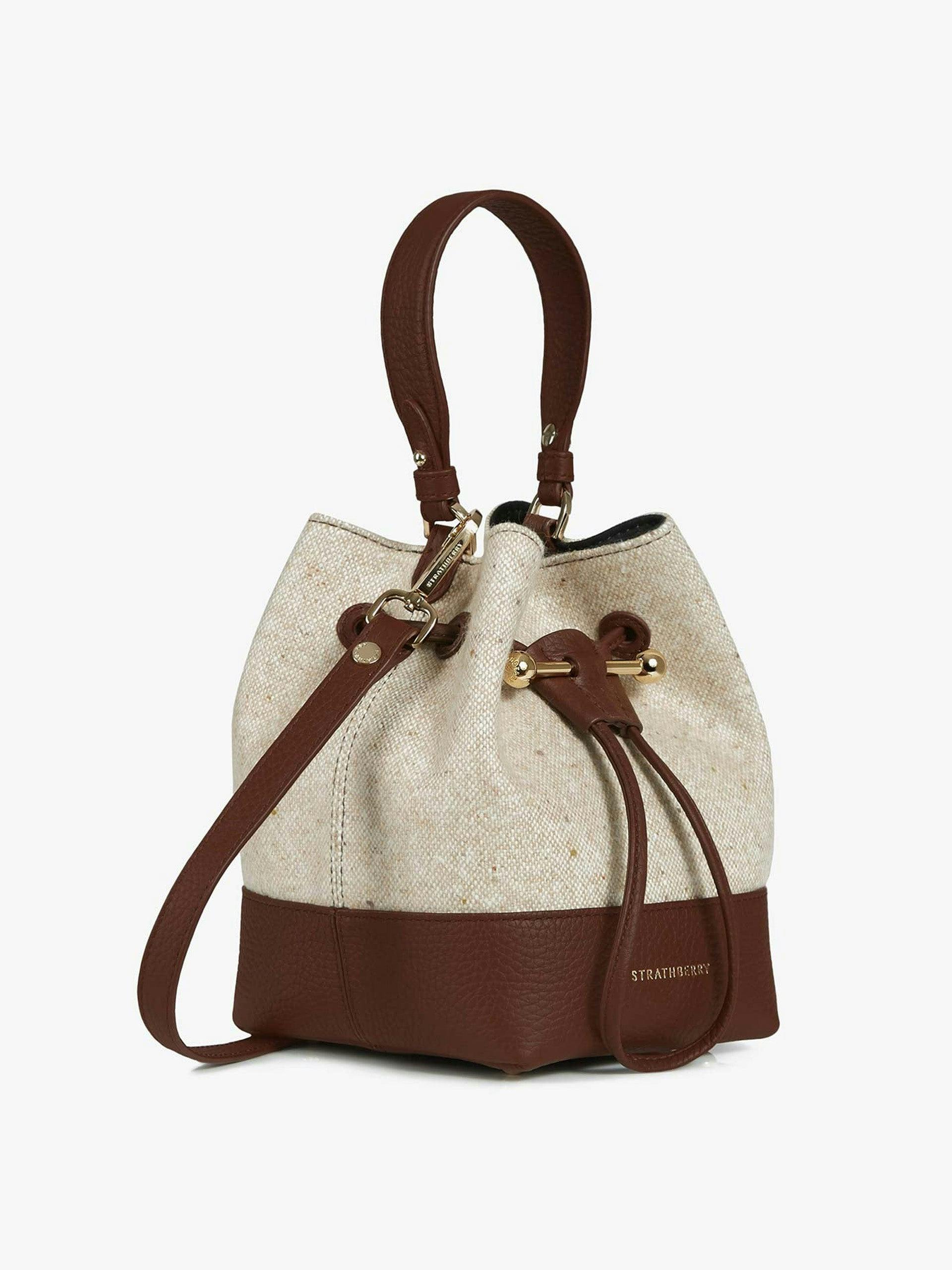 Cashmere chocolate Lana Osette bucket bag