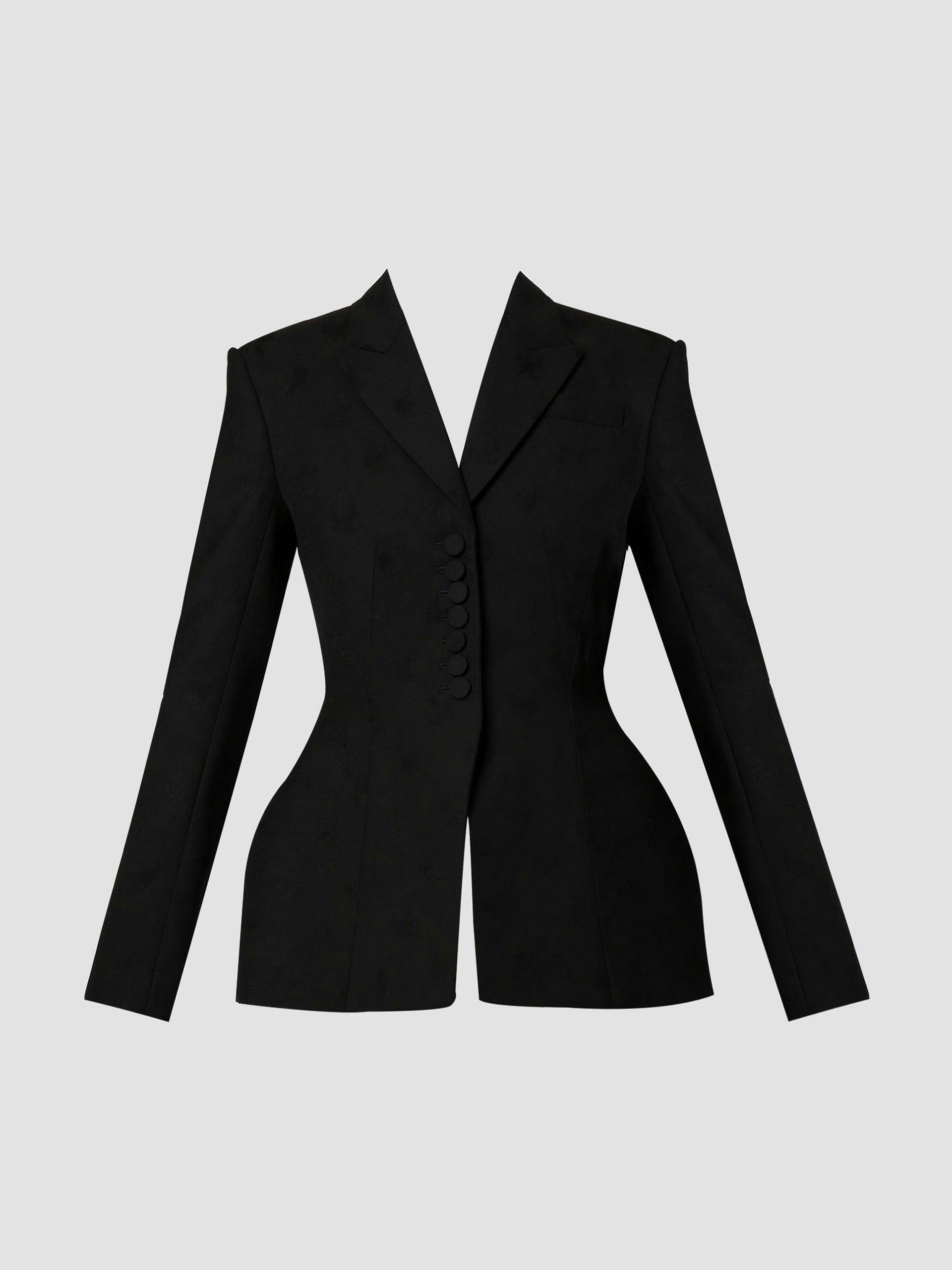 Single breasted black jacket