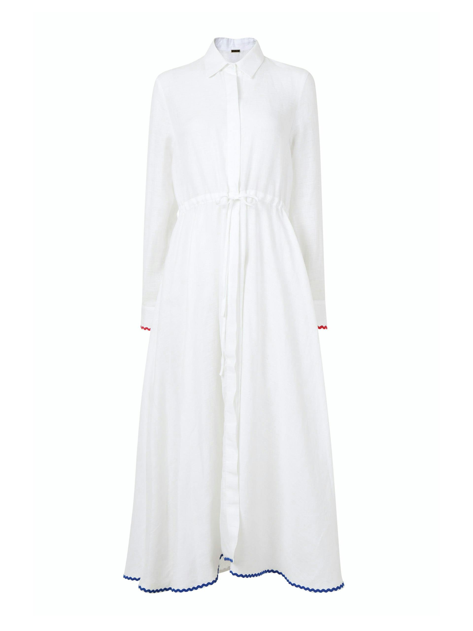 White Amalfi long dress