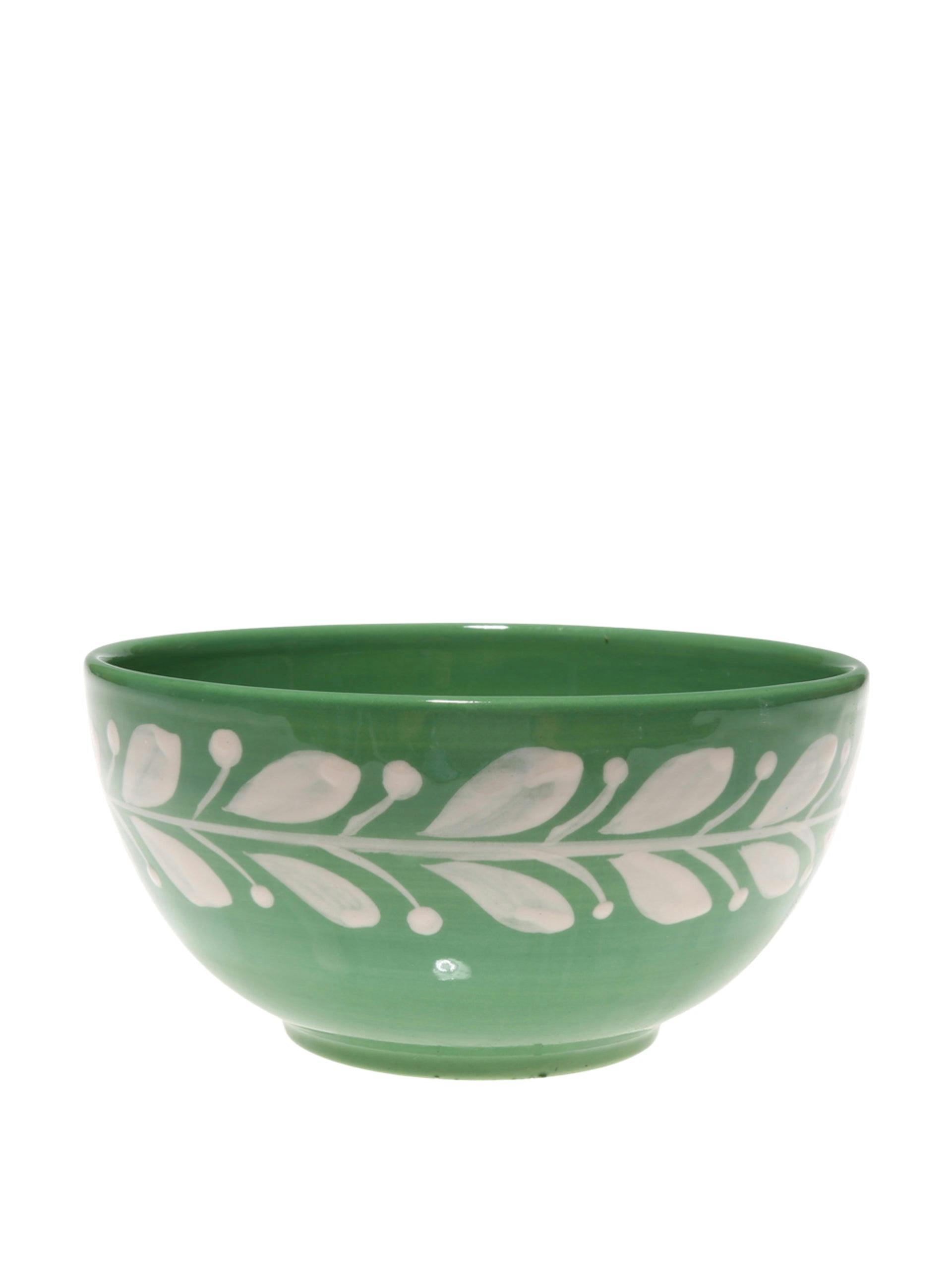 Anna reverse green cereal bowl