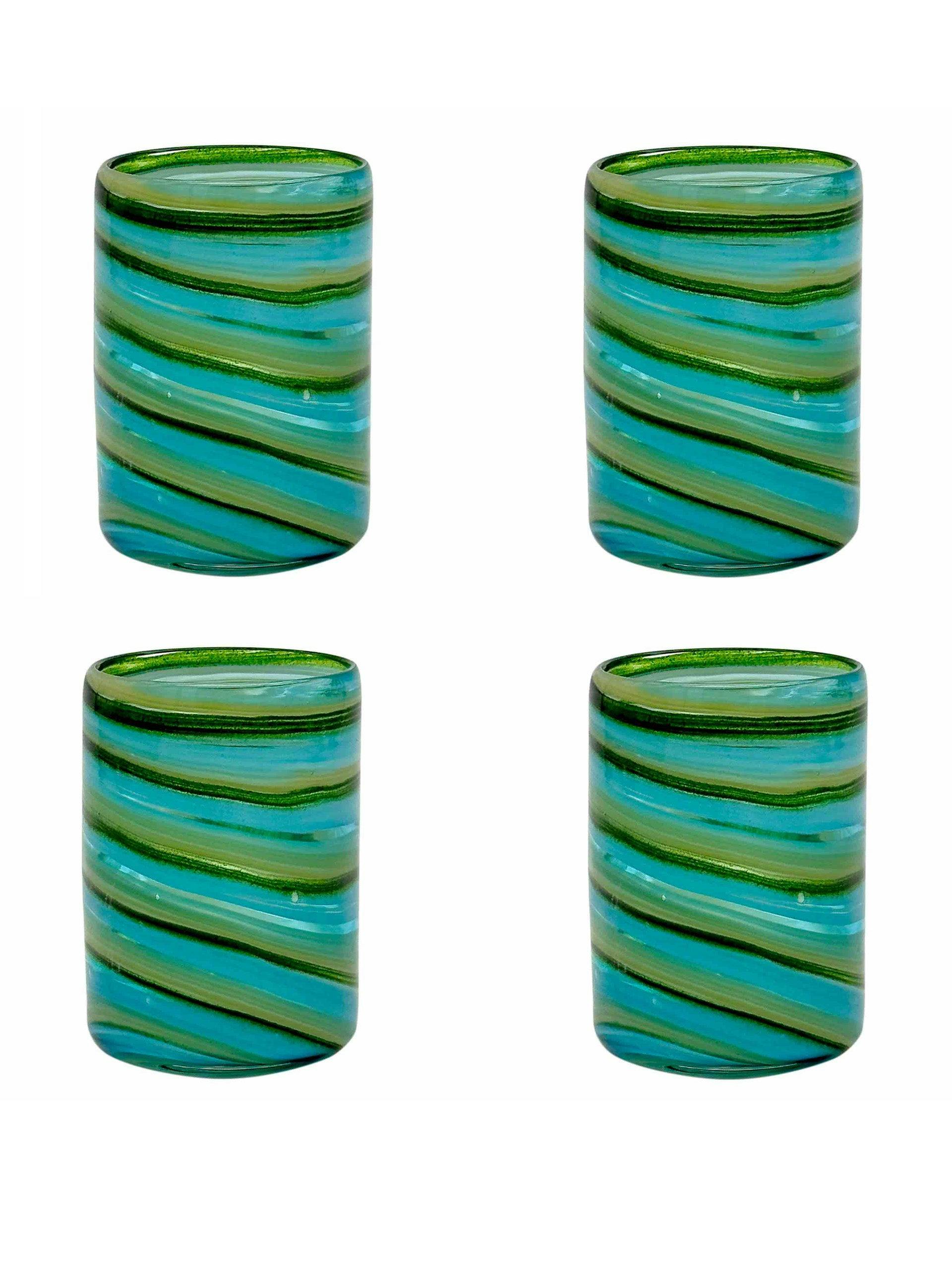 Bellotto tumblers in green (set of 4)