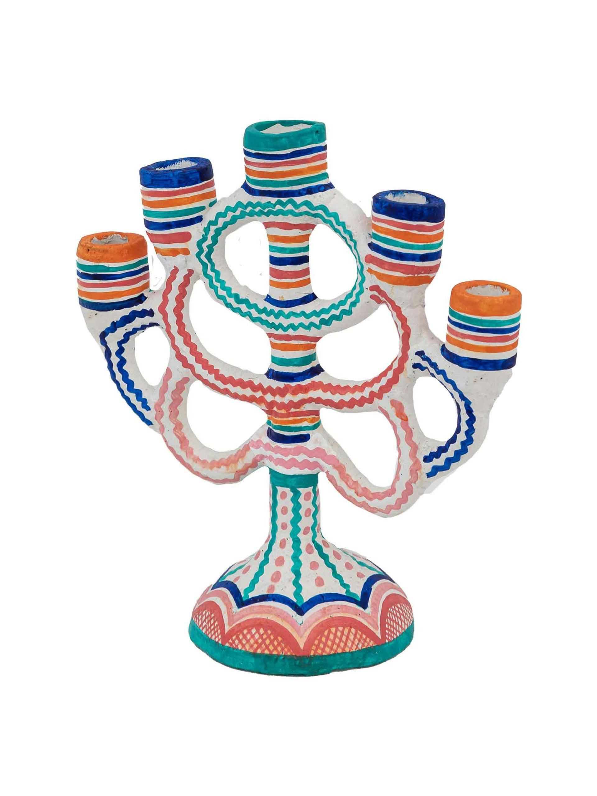 Multicoloured Arcoiris candleholder