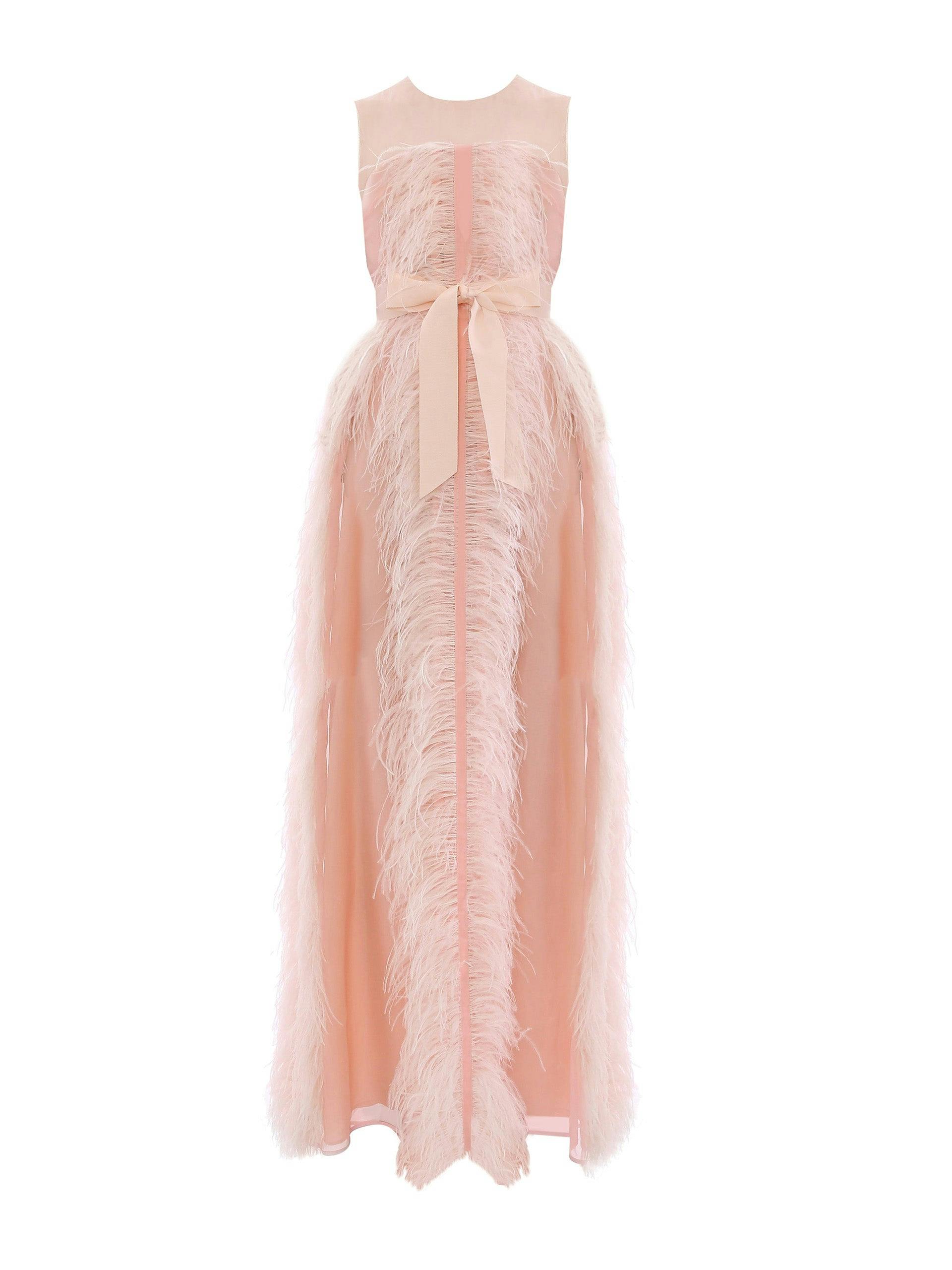 Pink organza Beau gown