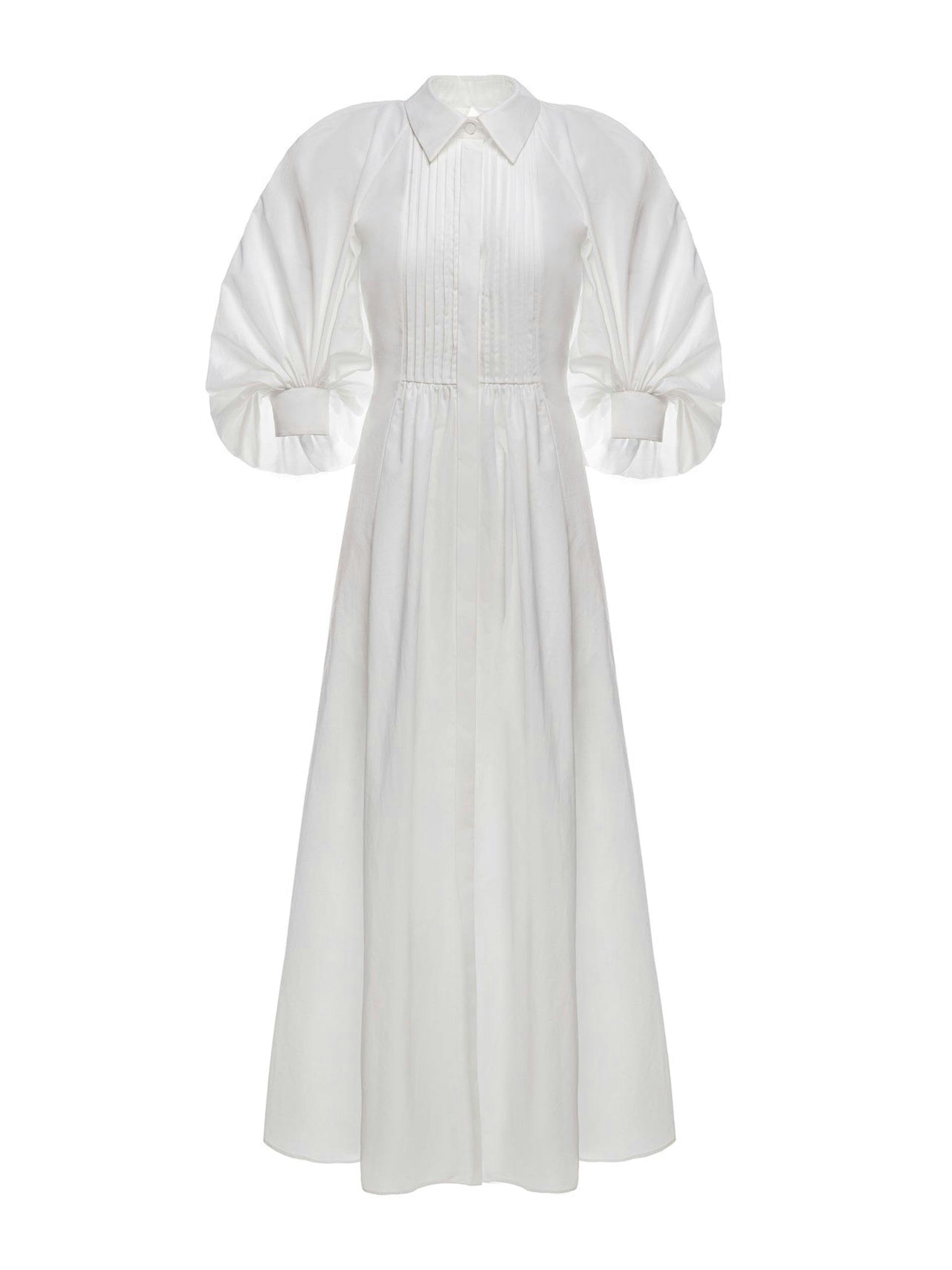 Pat white cotton dress