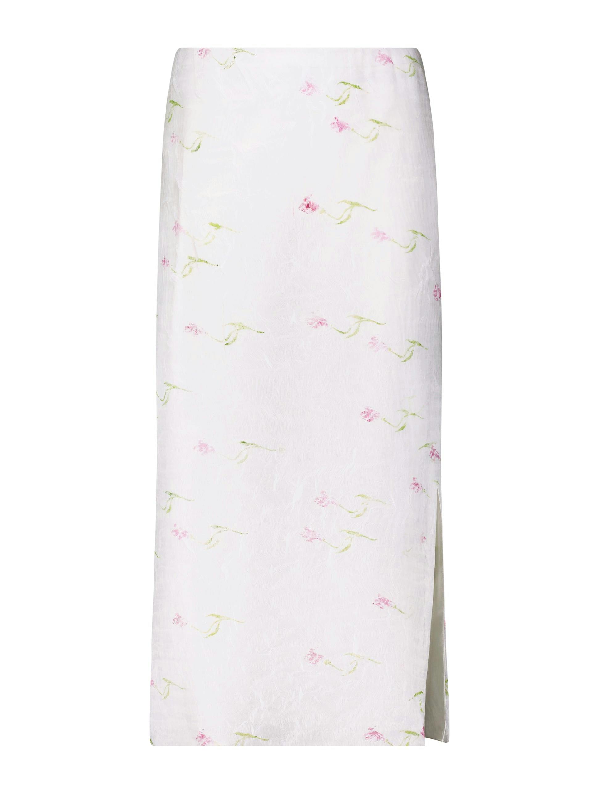 Ivory floral Tubino skirt