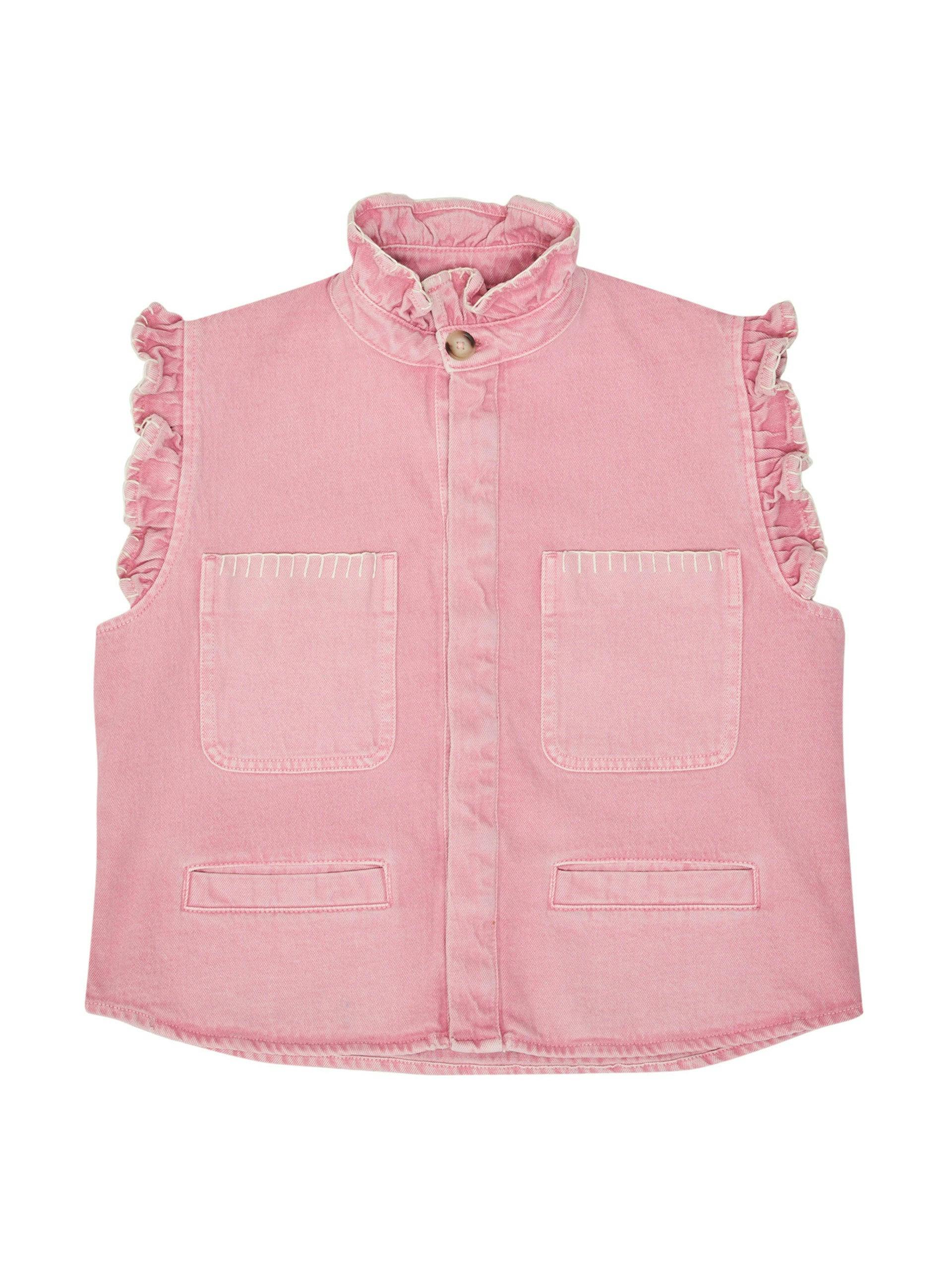 Washed candy floss Pablo waistcoat