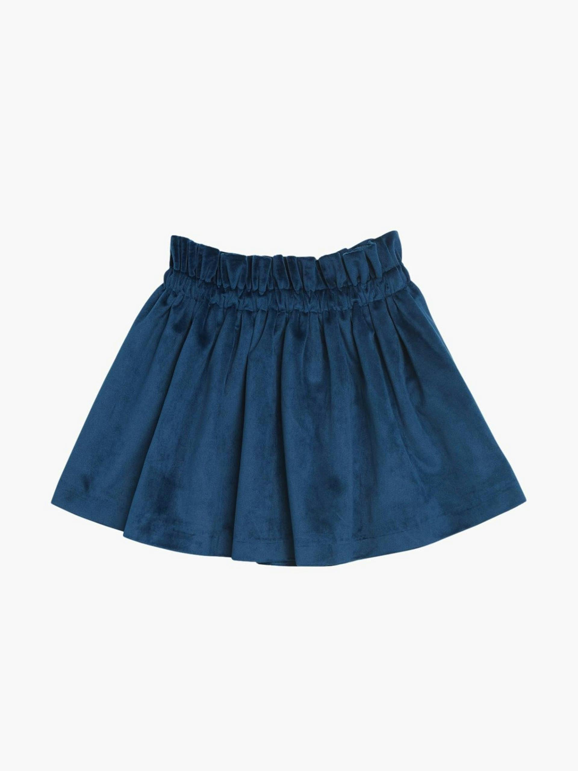 Blue velvet Pestana skirt