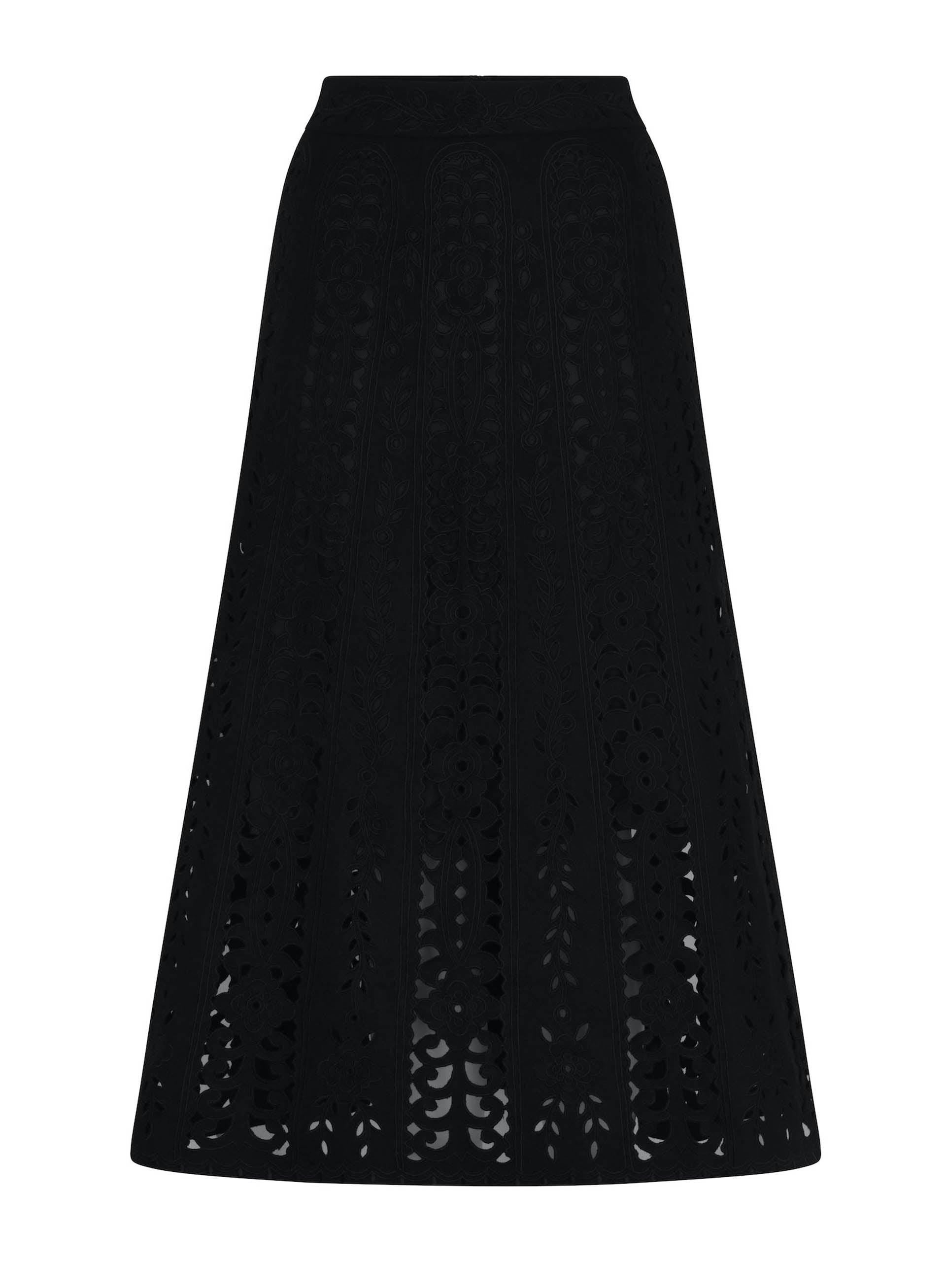 Nadia midi skirt in black