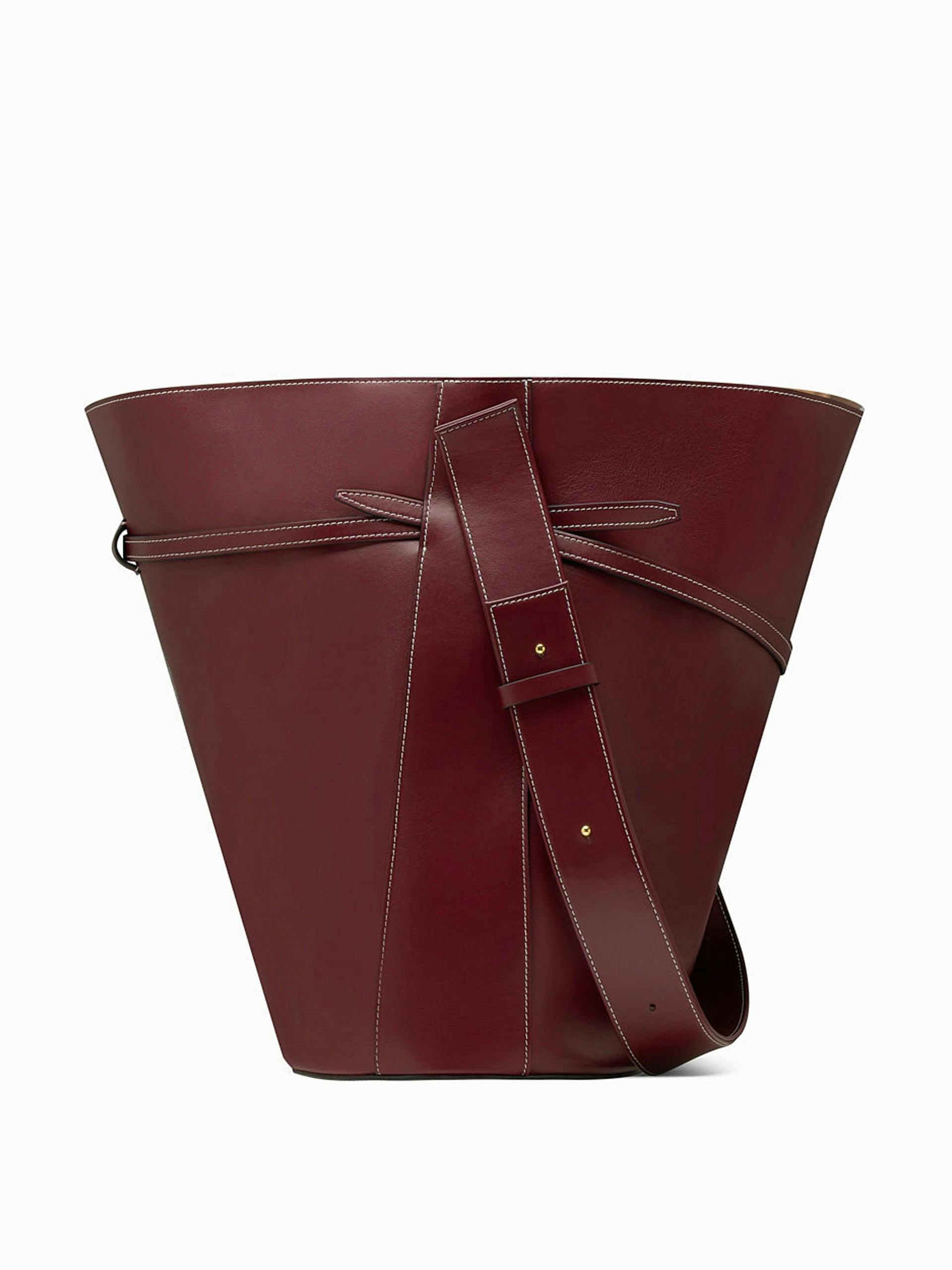 Sigma bucket bag, burgundy