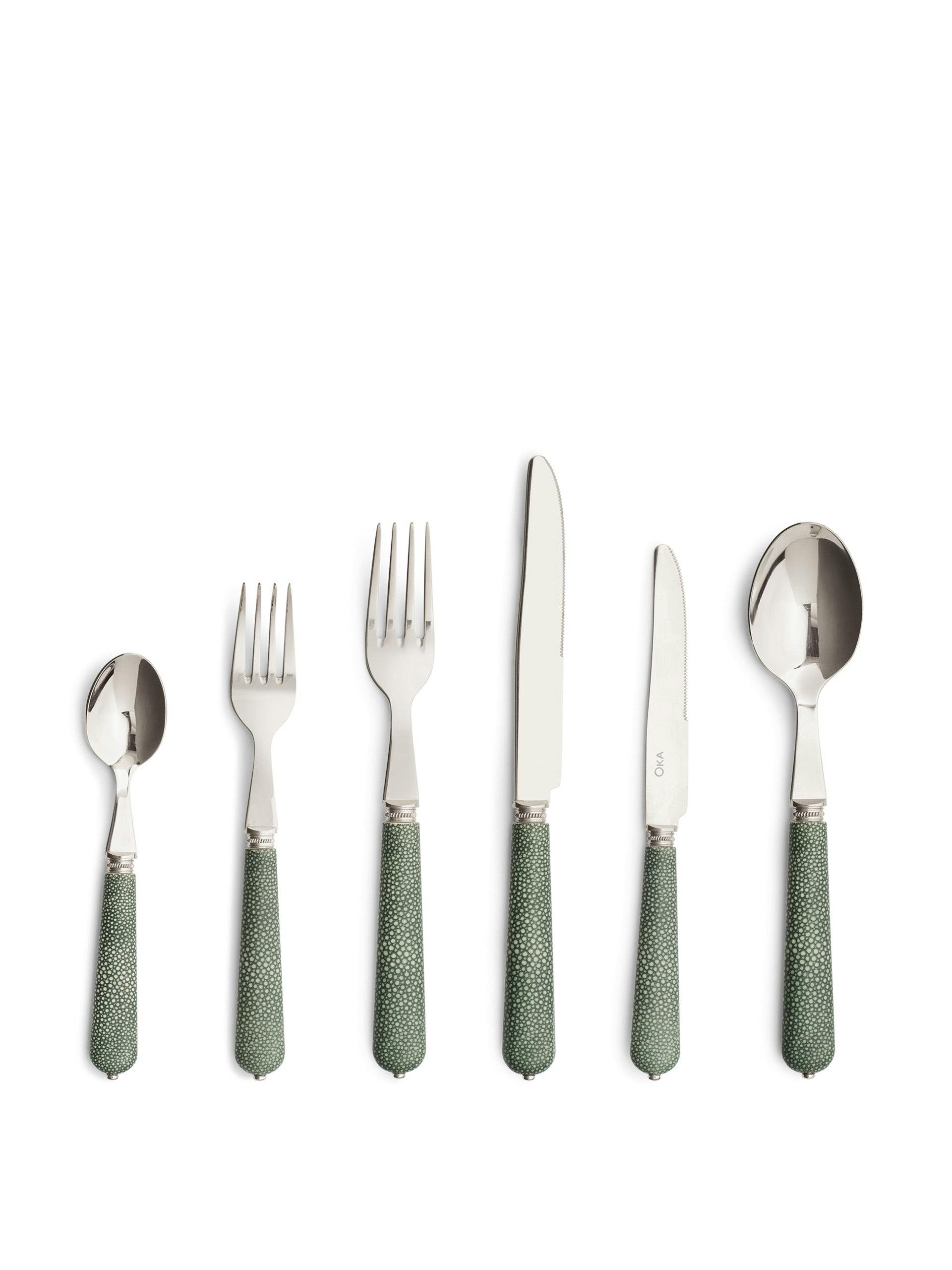 Shagreen cutlery (24-piece set)