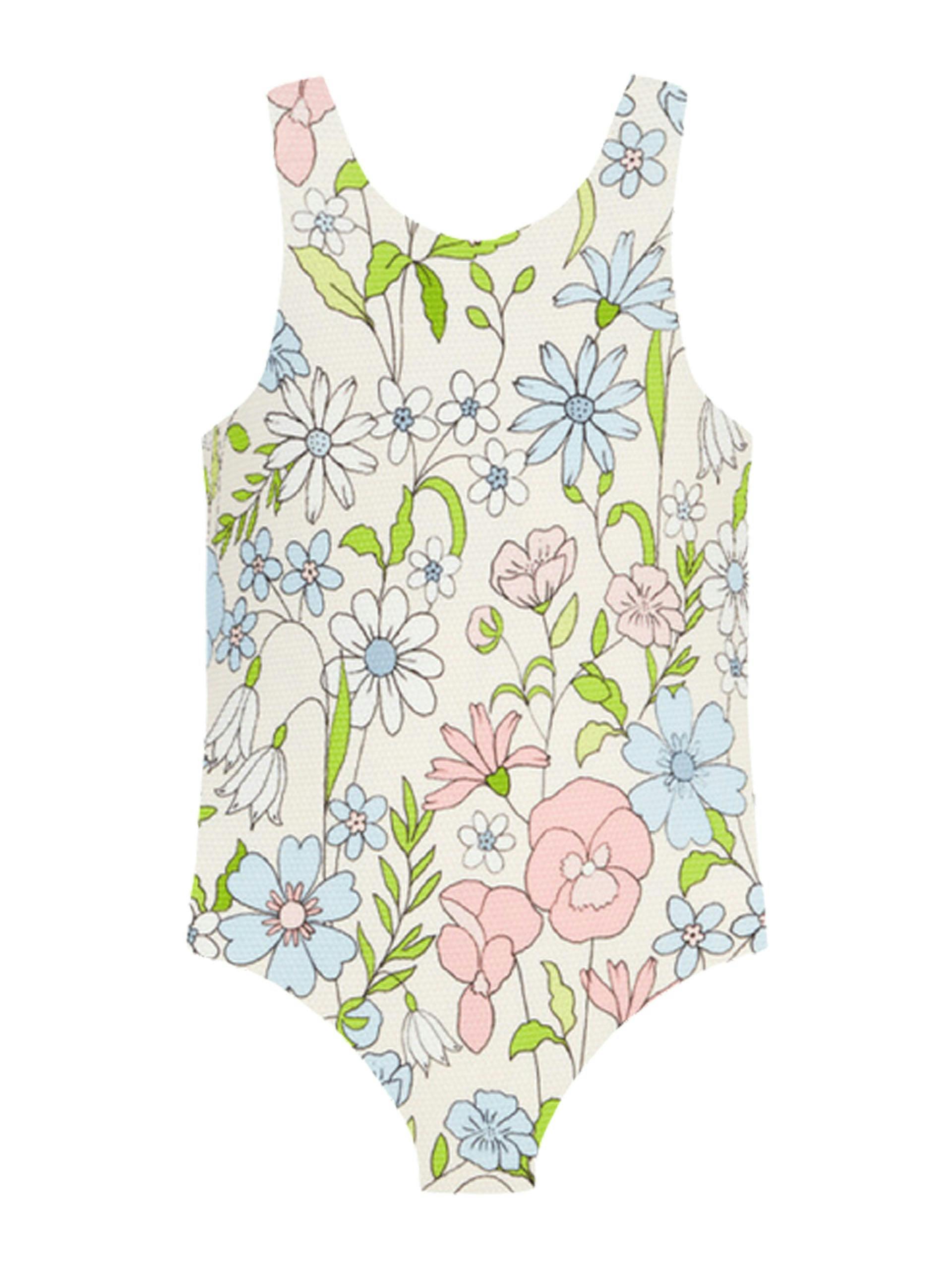 Mini summer meadow Poppy swimsuit