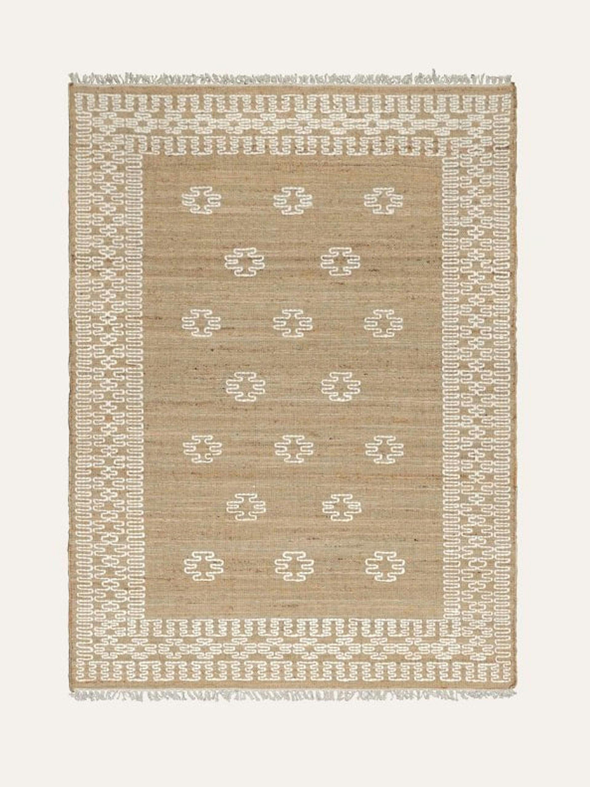 Cucito stitched jute rug