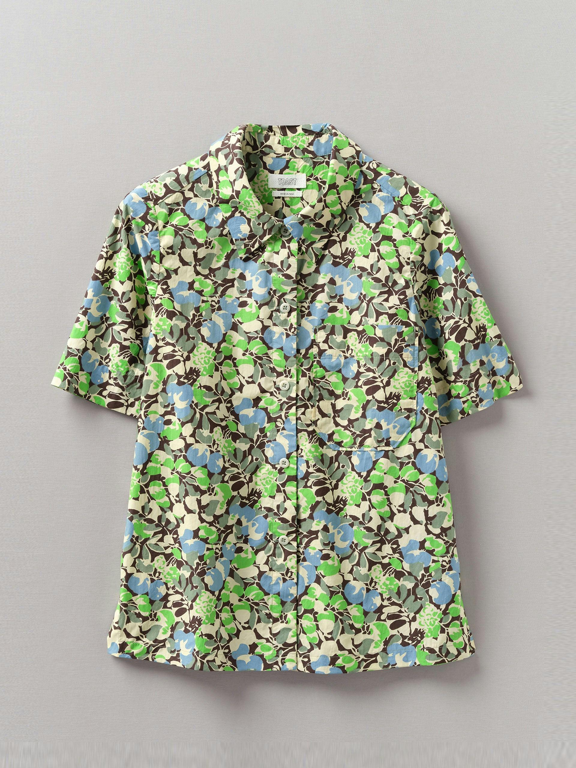 Hedgerow print poplin shirt
