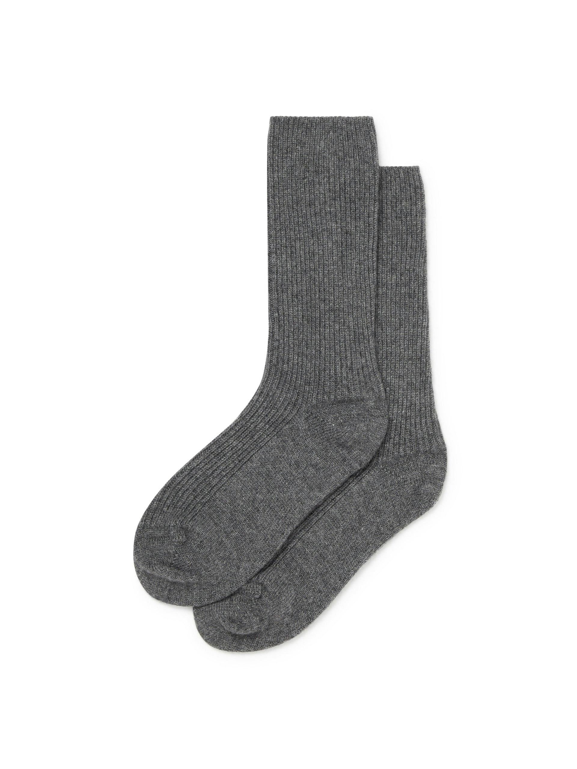 Women’s cashmere socks in Slate