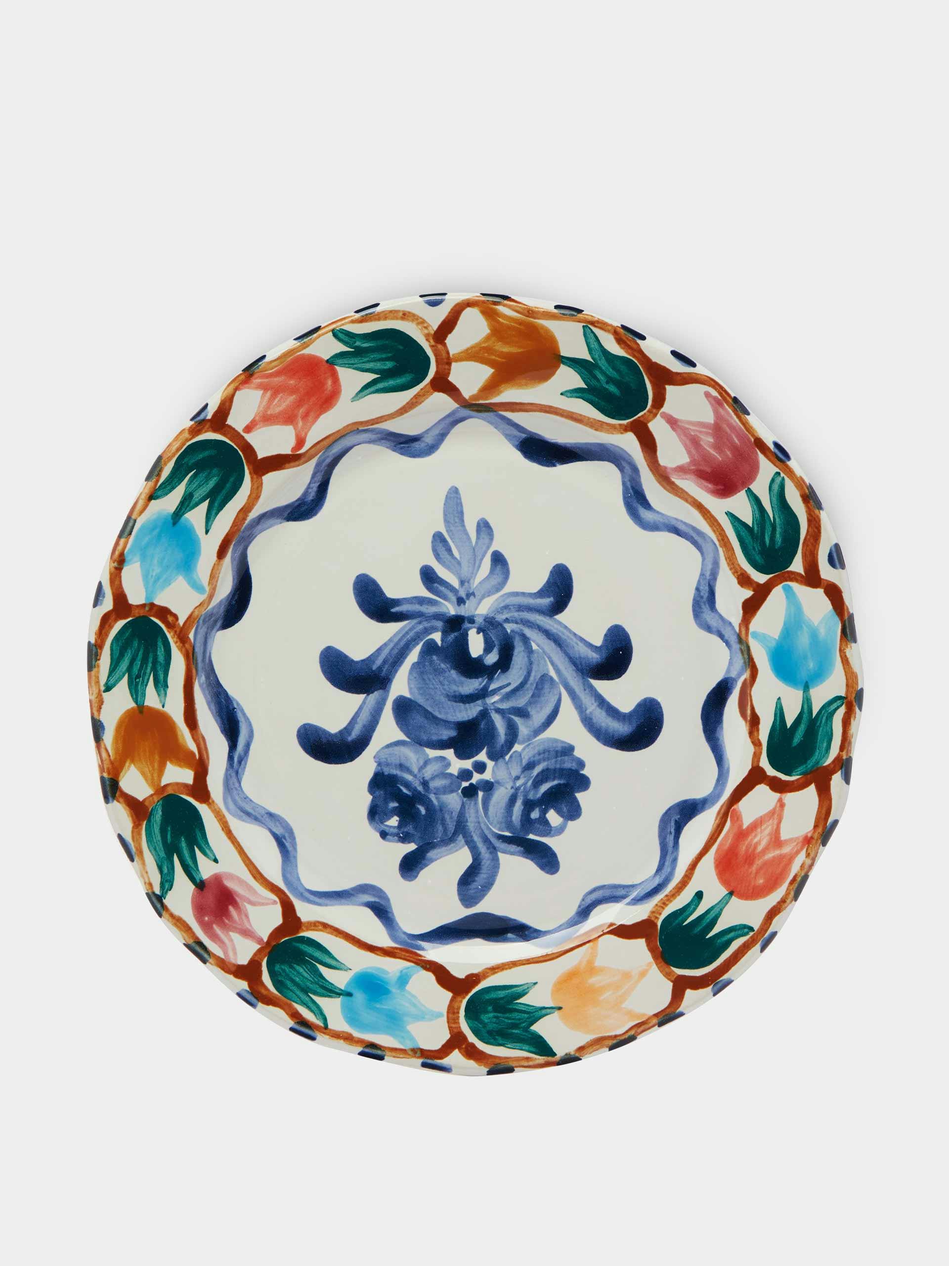 Hand-painted dinner plate