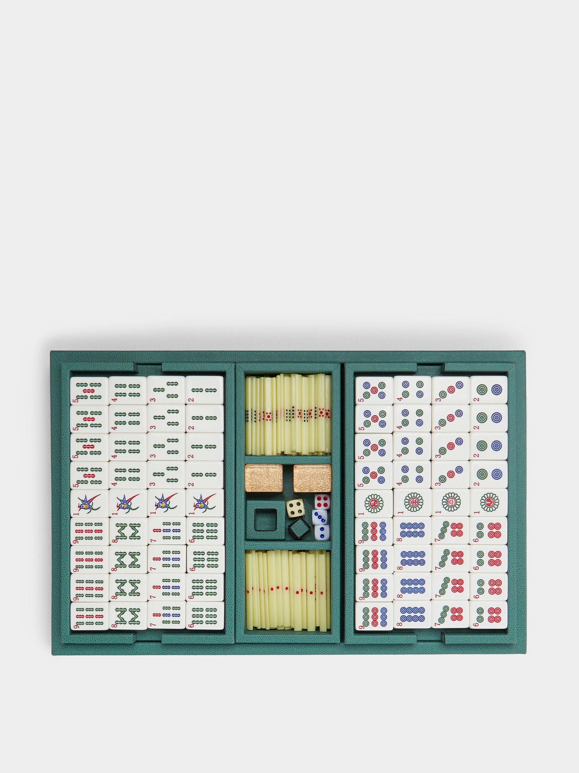 Leather Mahjong set