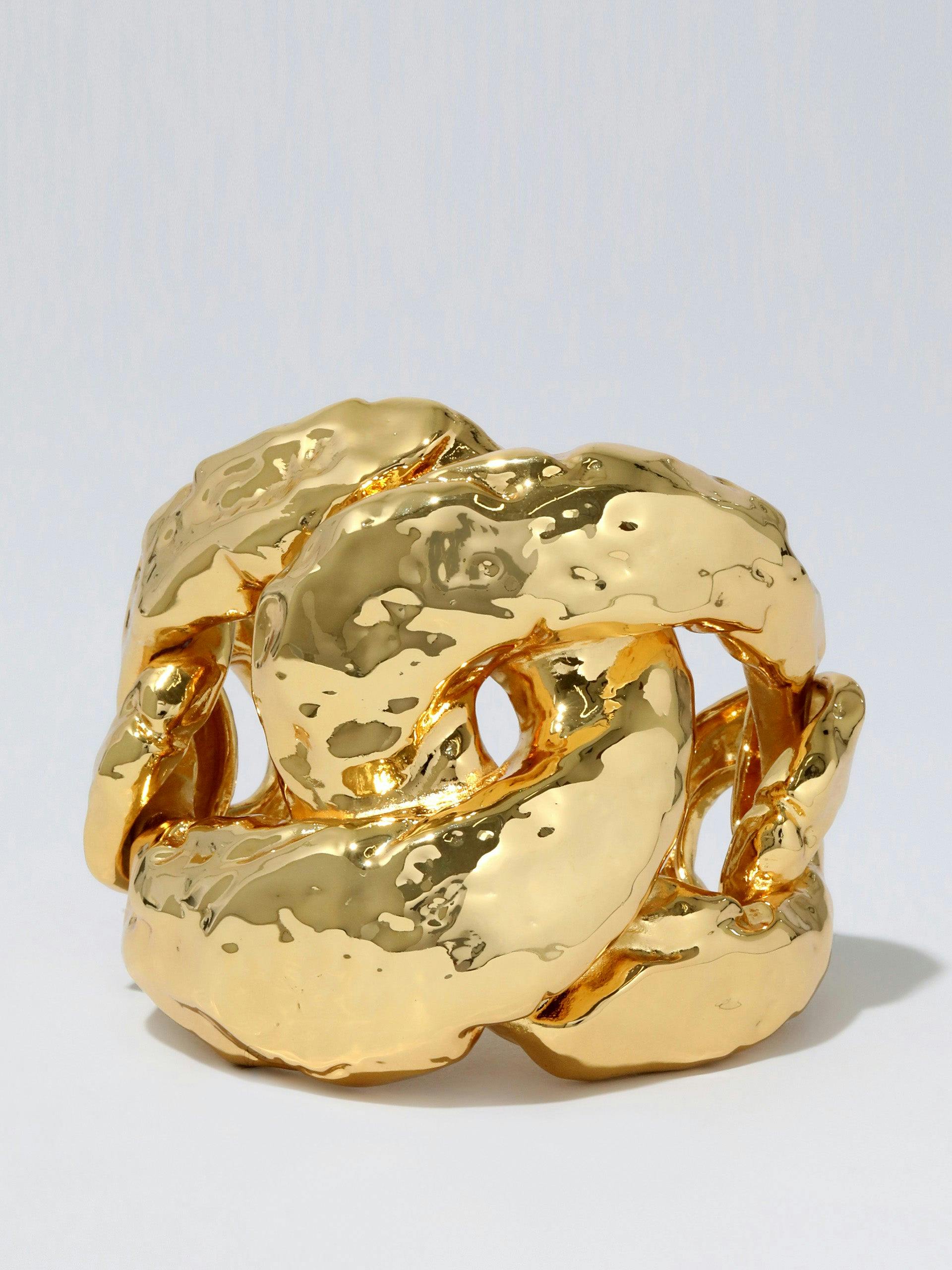 Gold-plated cuff bracelet