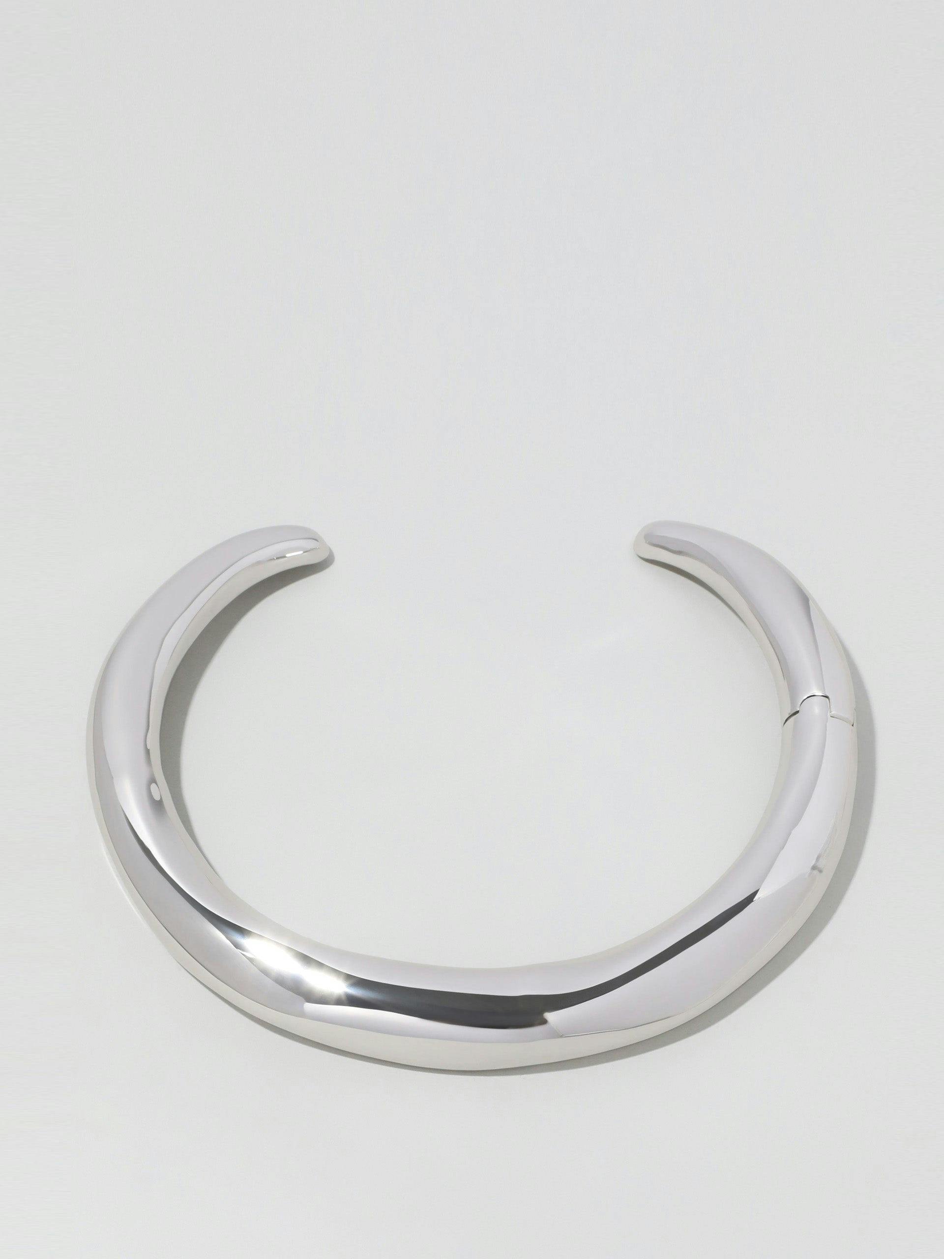 Metal hinge collar necklace