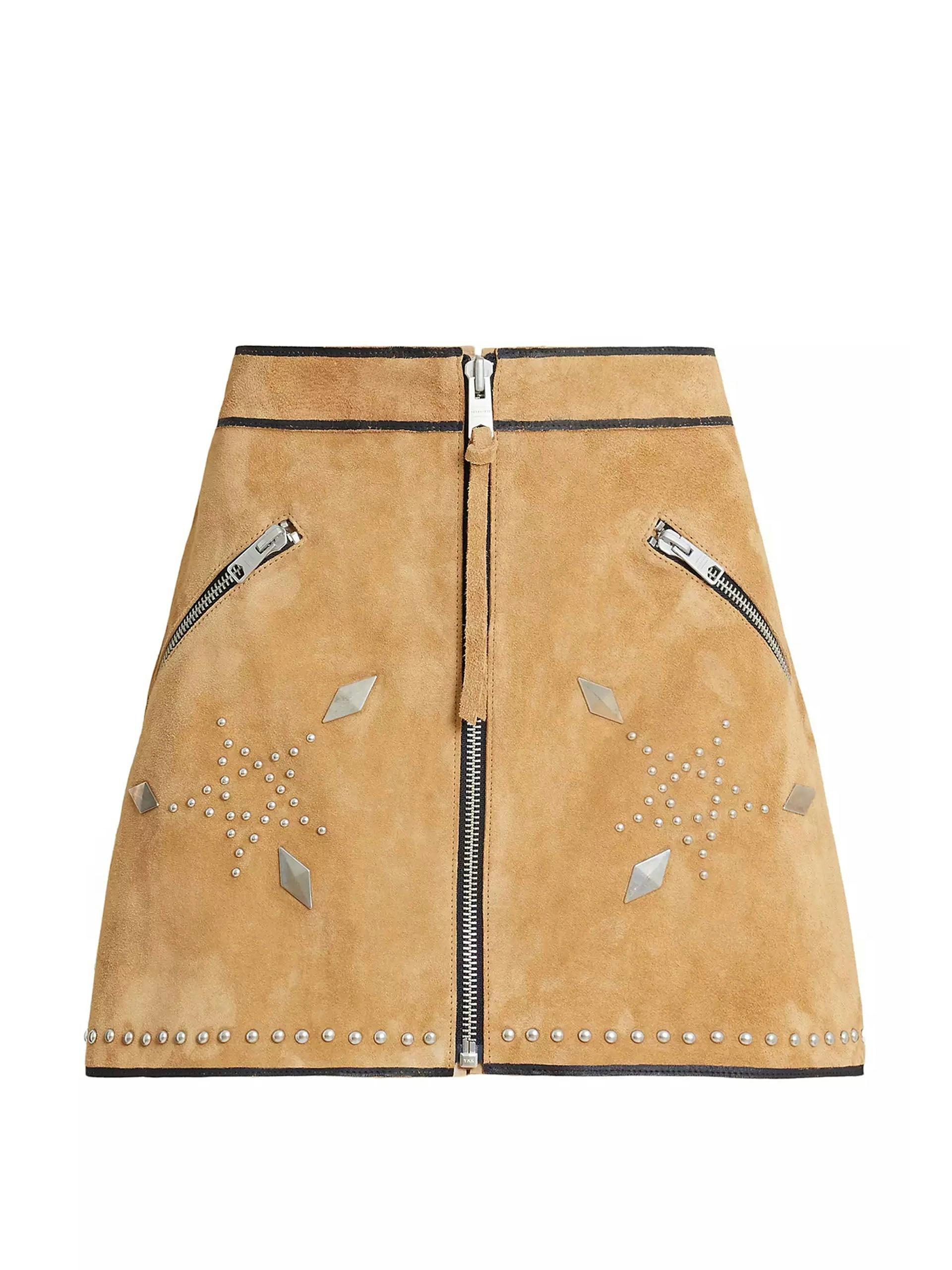 Karlson studded suede mini skirt