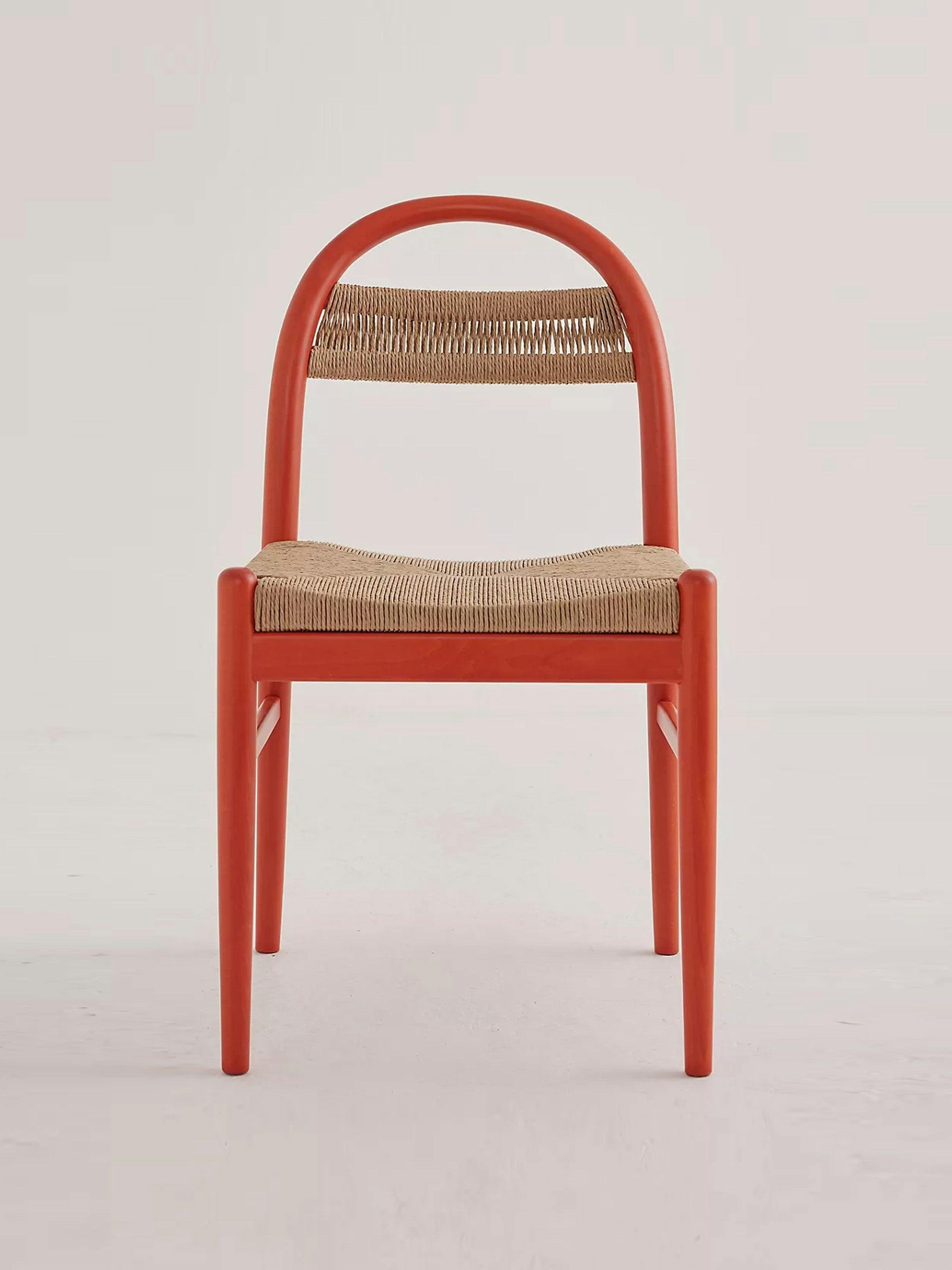 Sadie FSC beech wood woven dining chair
