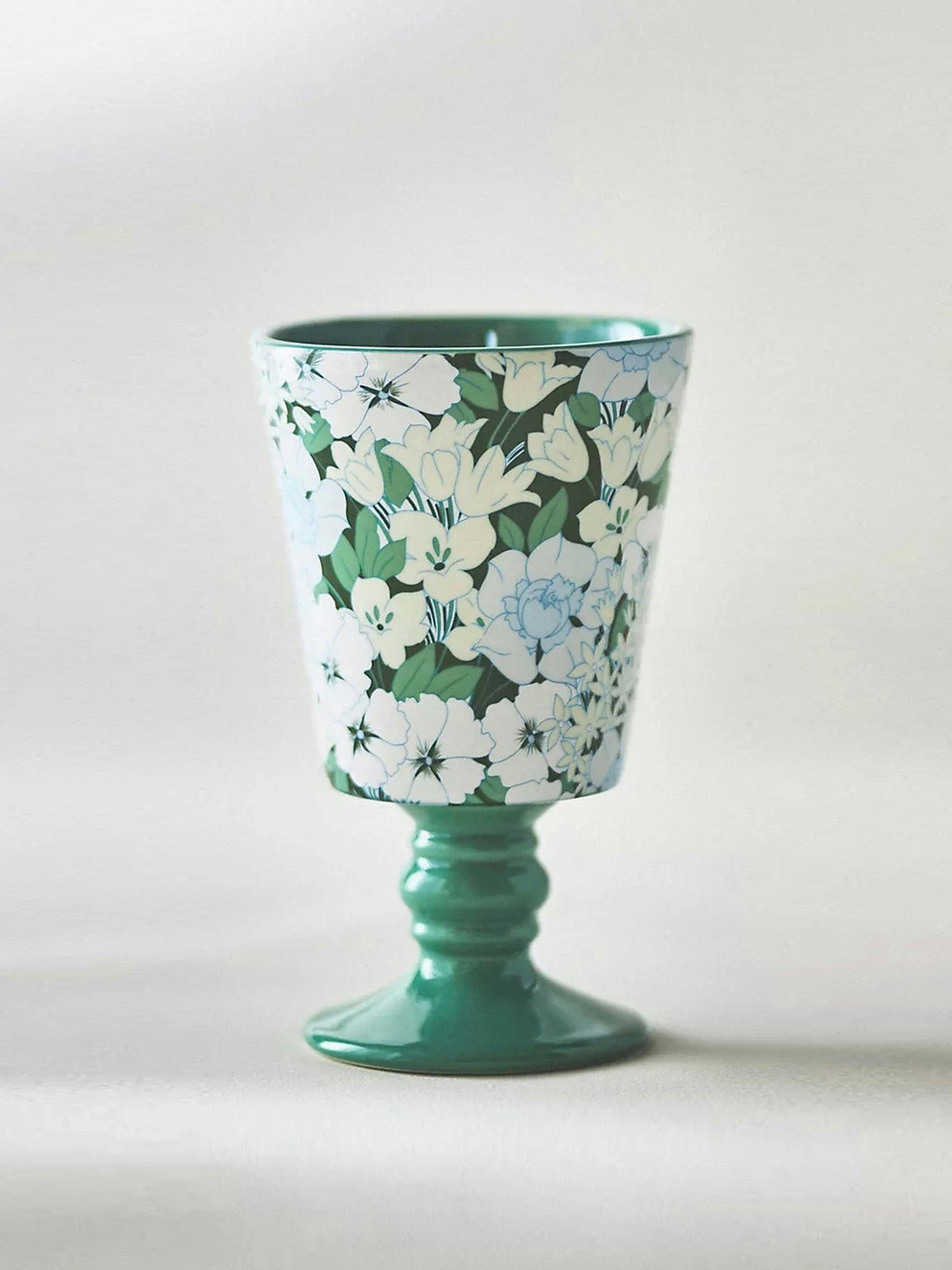 Lyla floral ceramic vase
