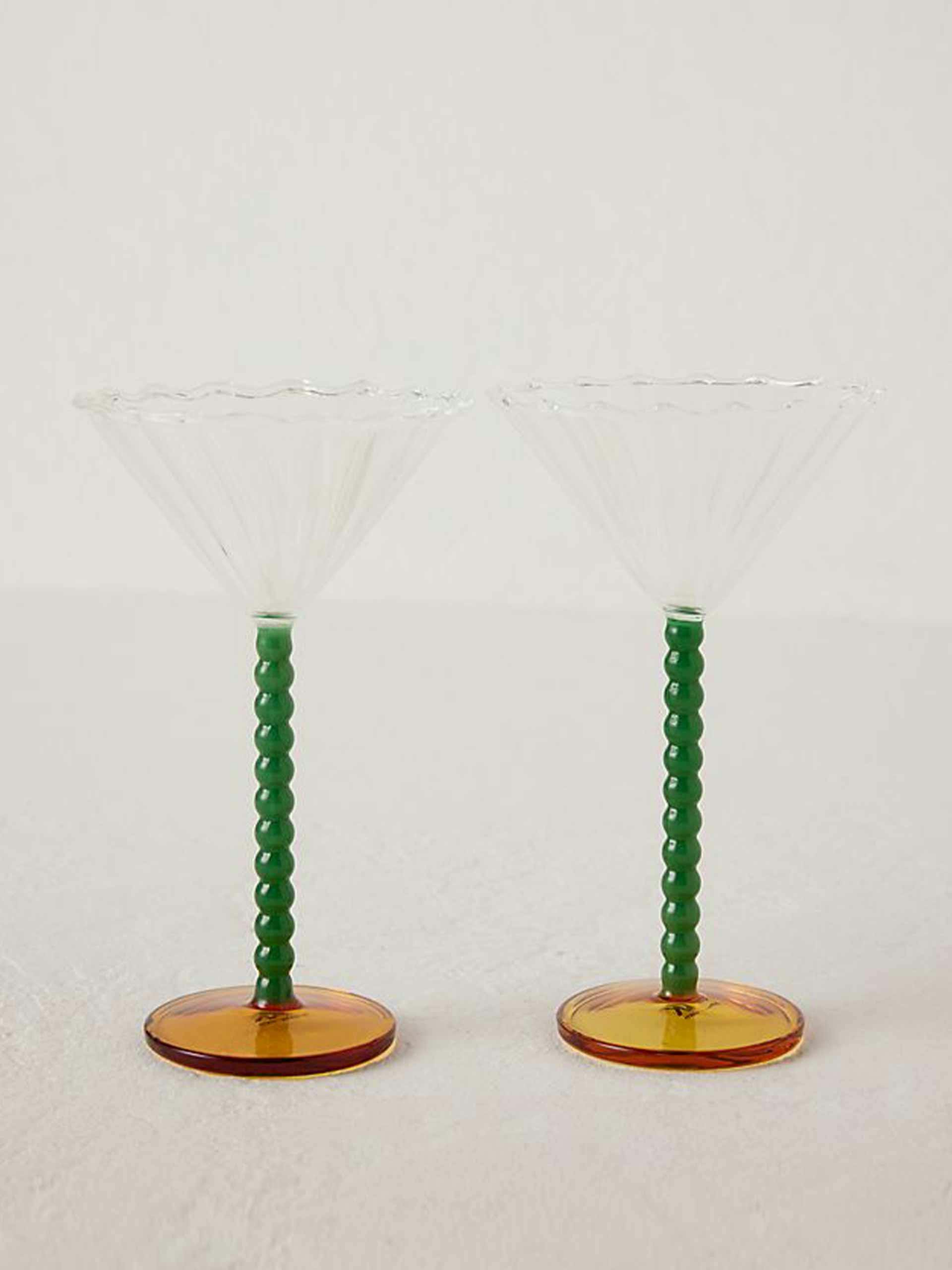 Glass coups ( set of 2 )