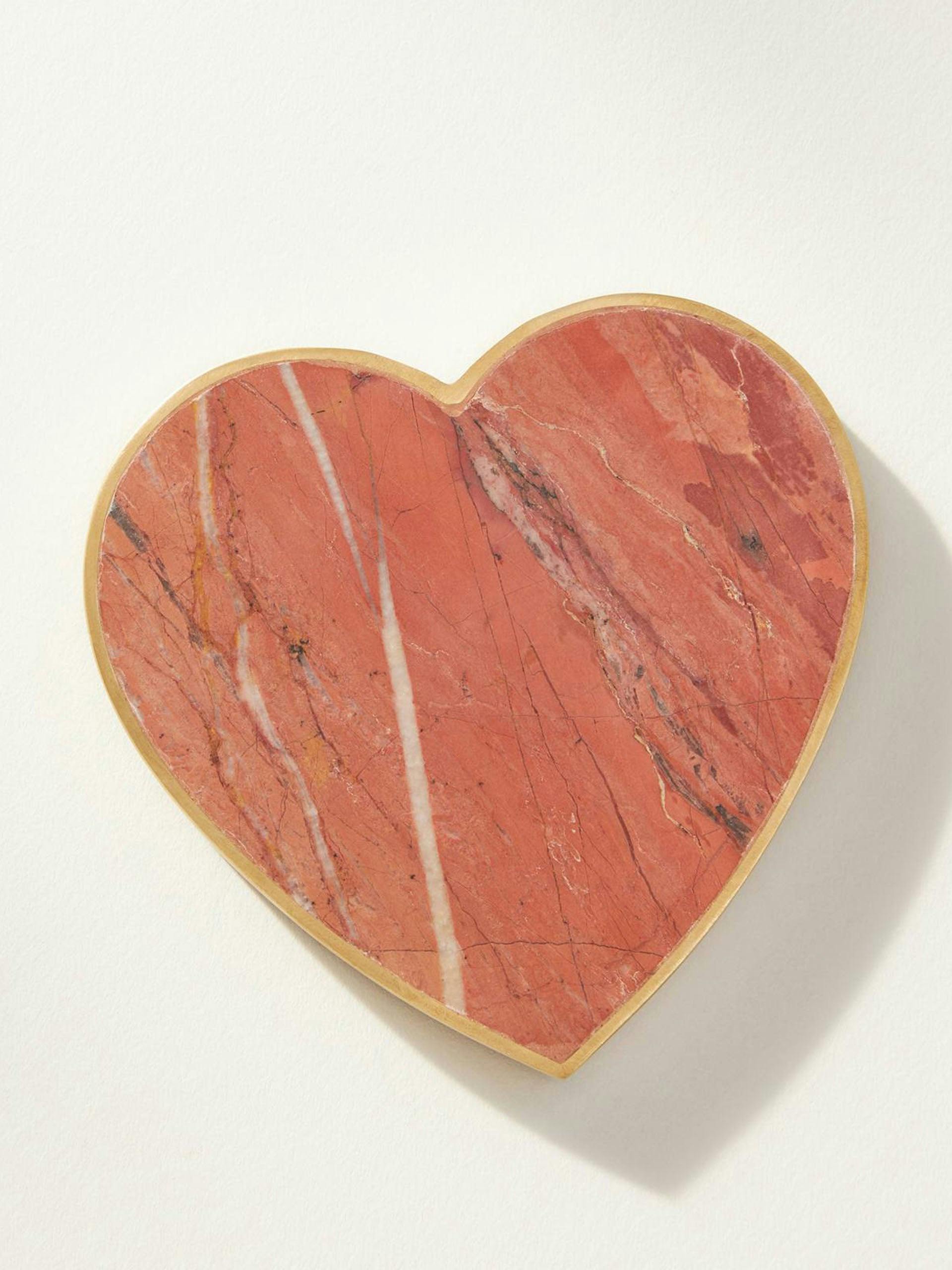 Amour marble heart coaster