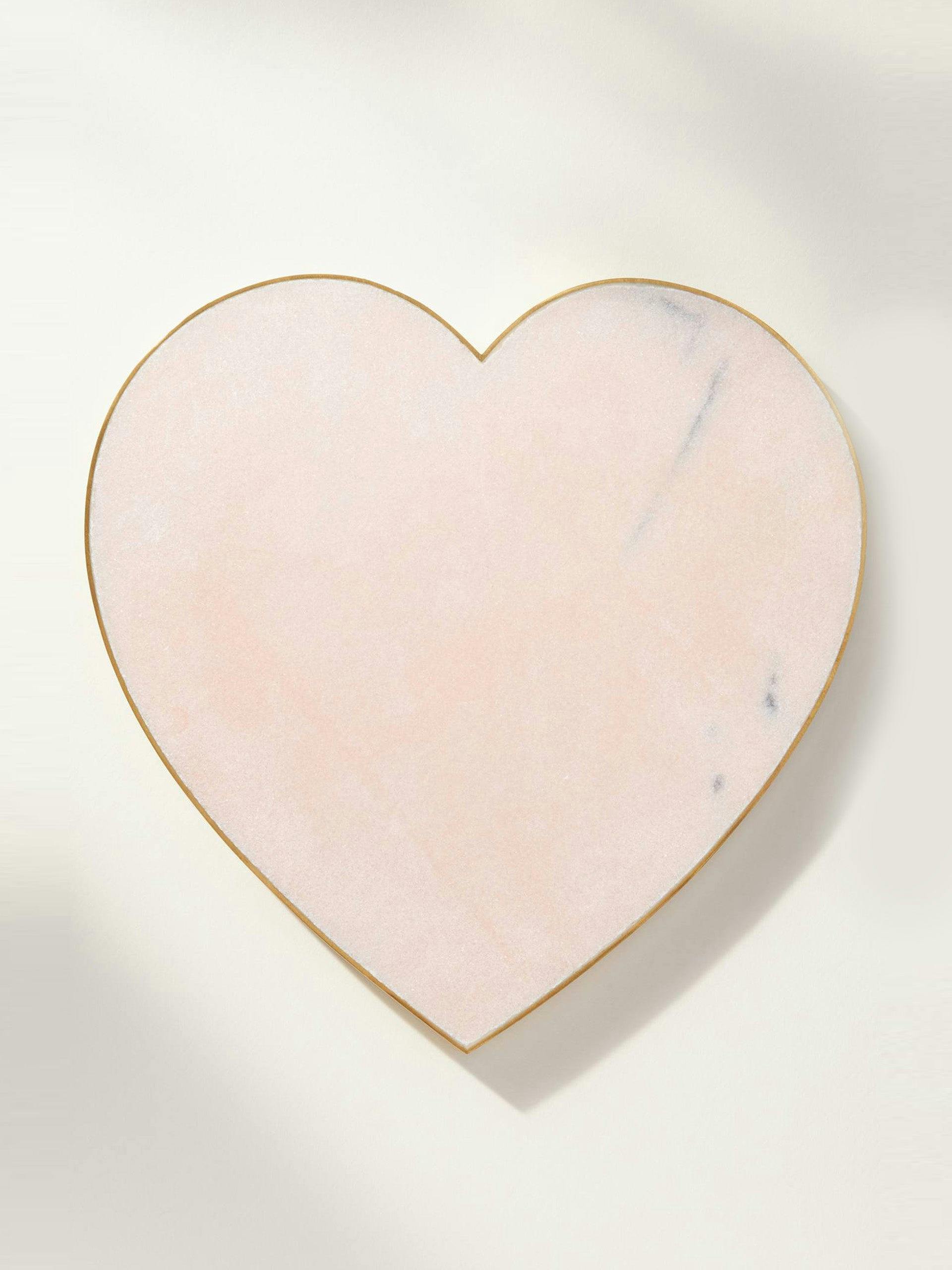 Amour marble heart cheese board