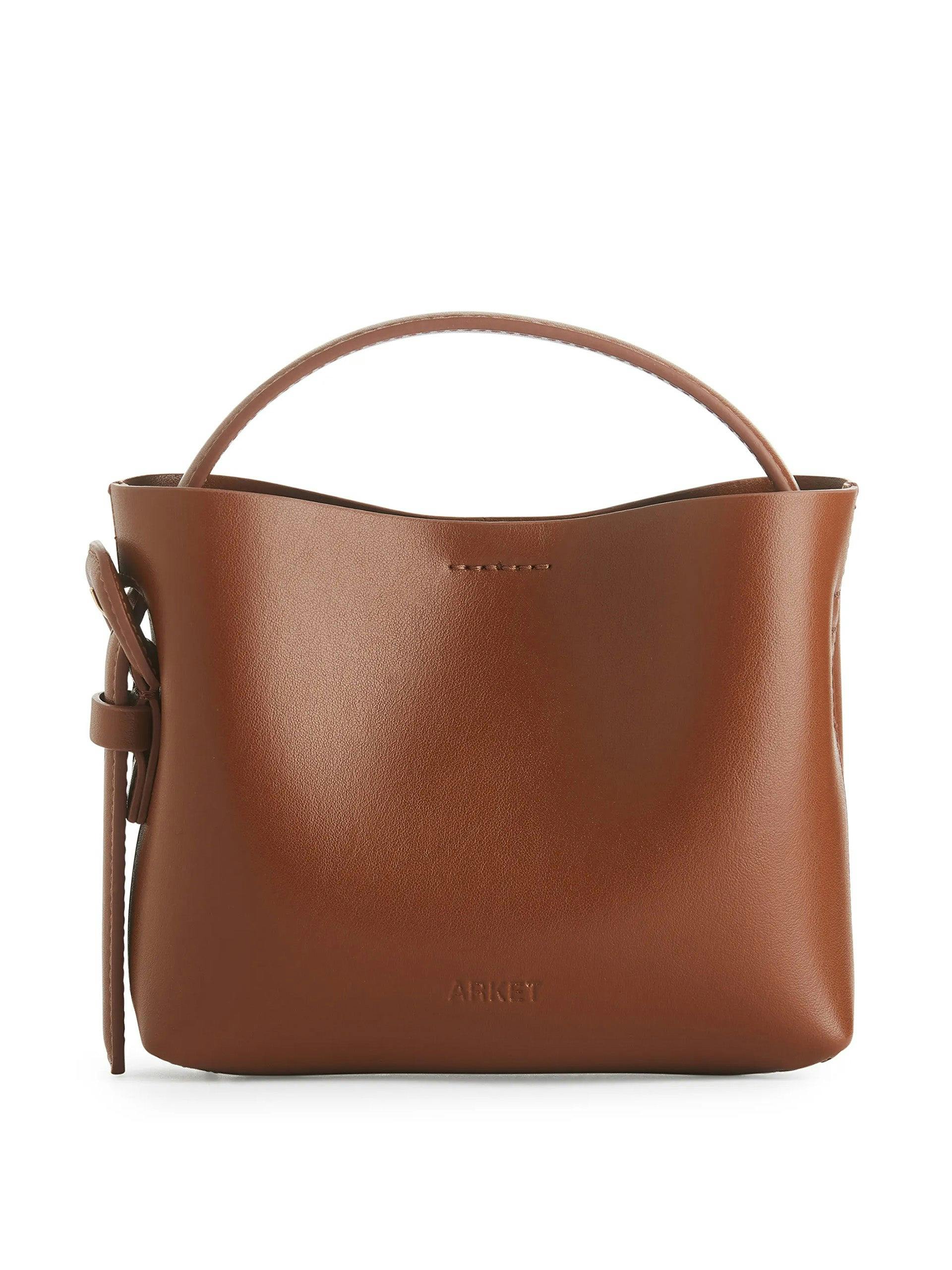 Mini brown leather bag