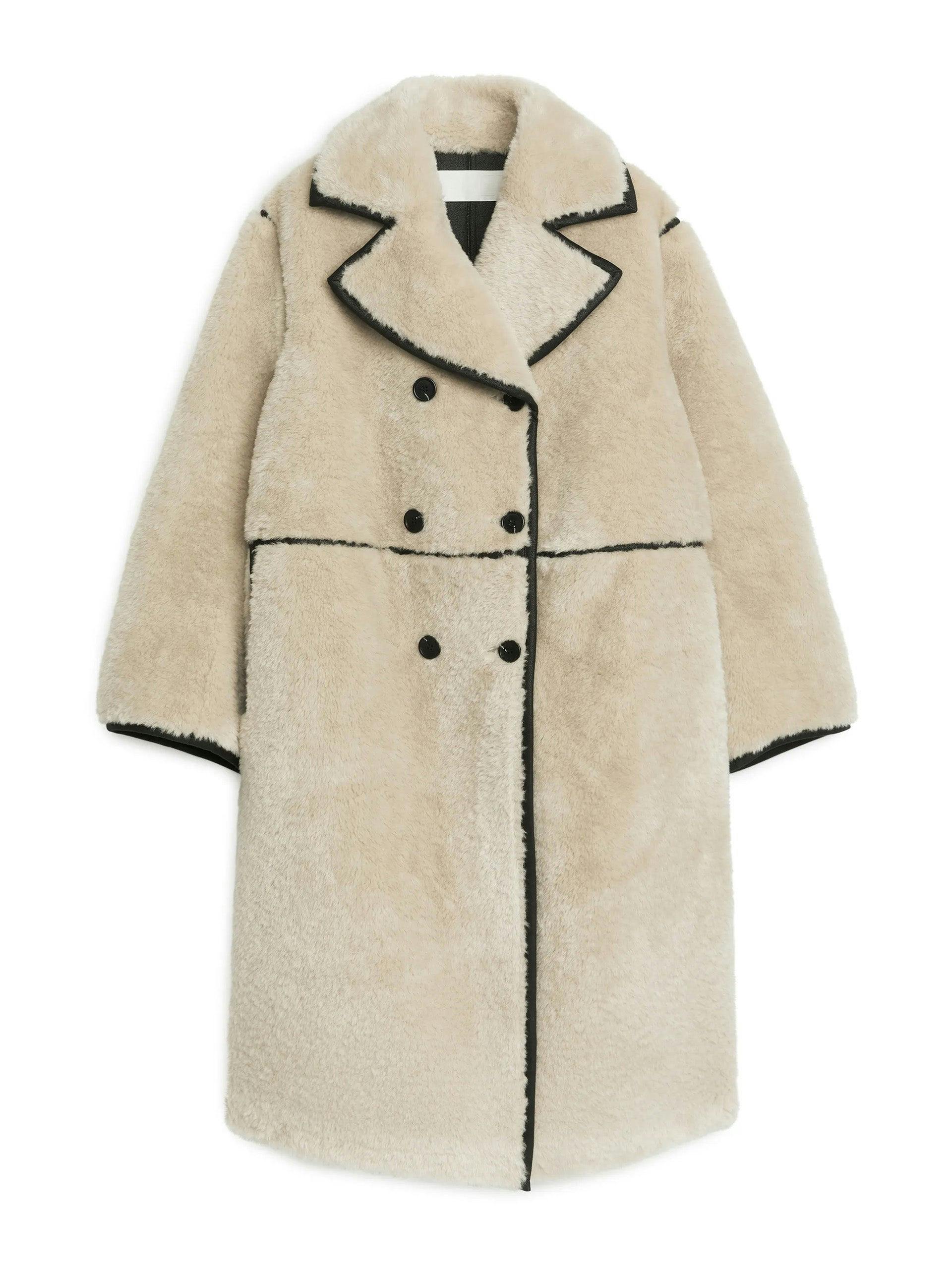 Faux Fur beige coat