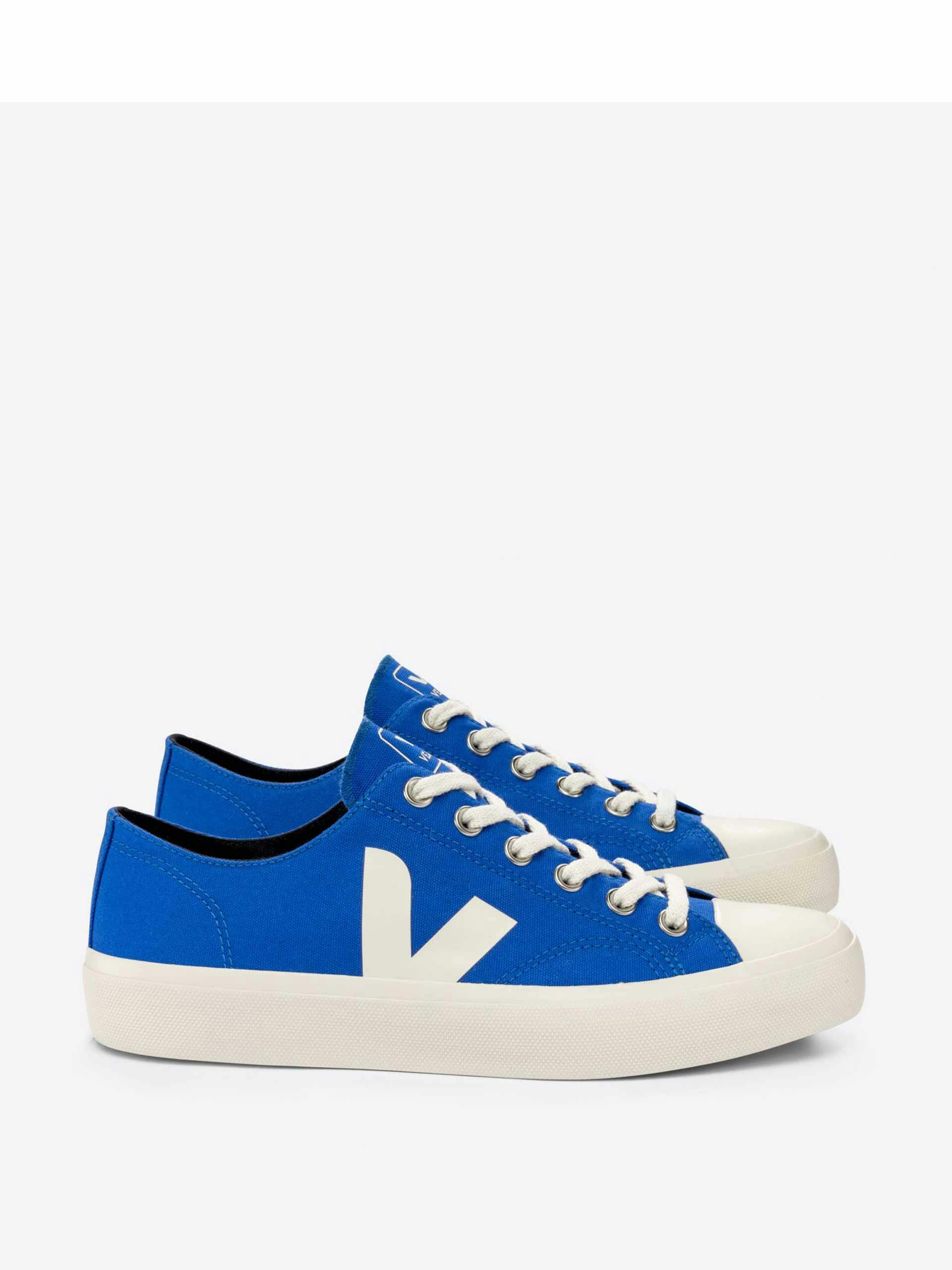 Blue lace-up trainers