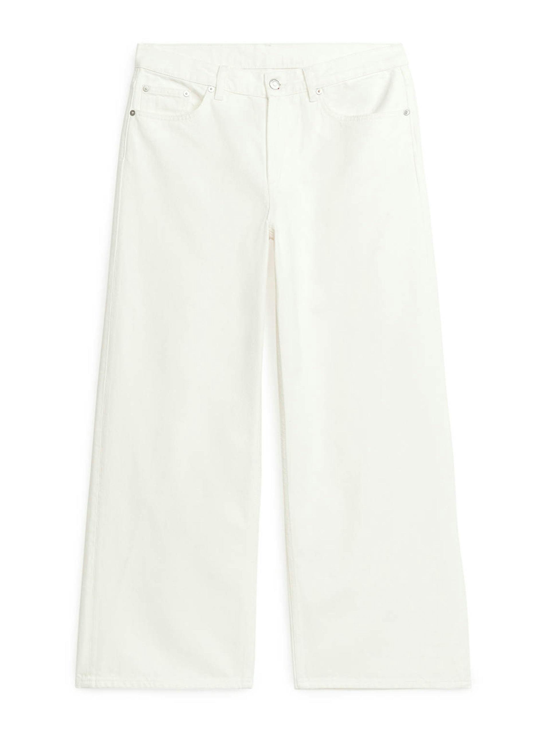 White low loose jeans