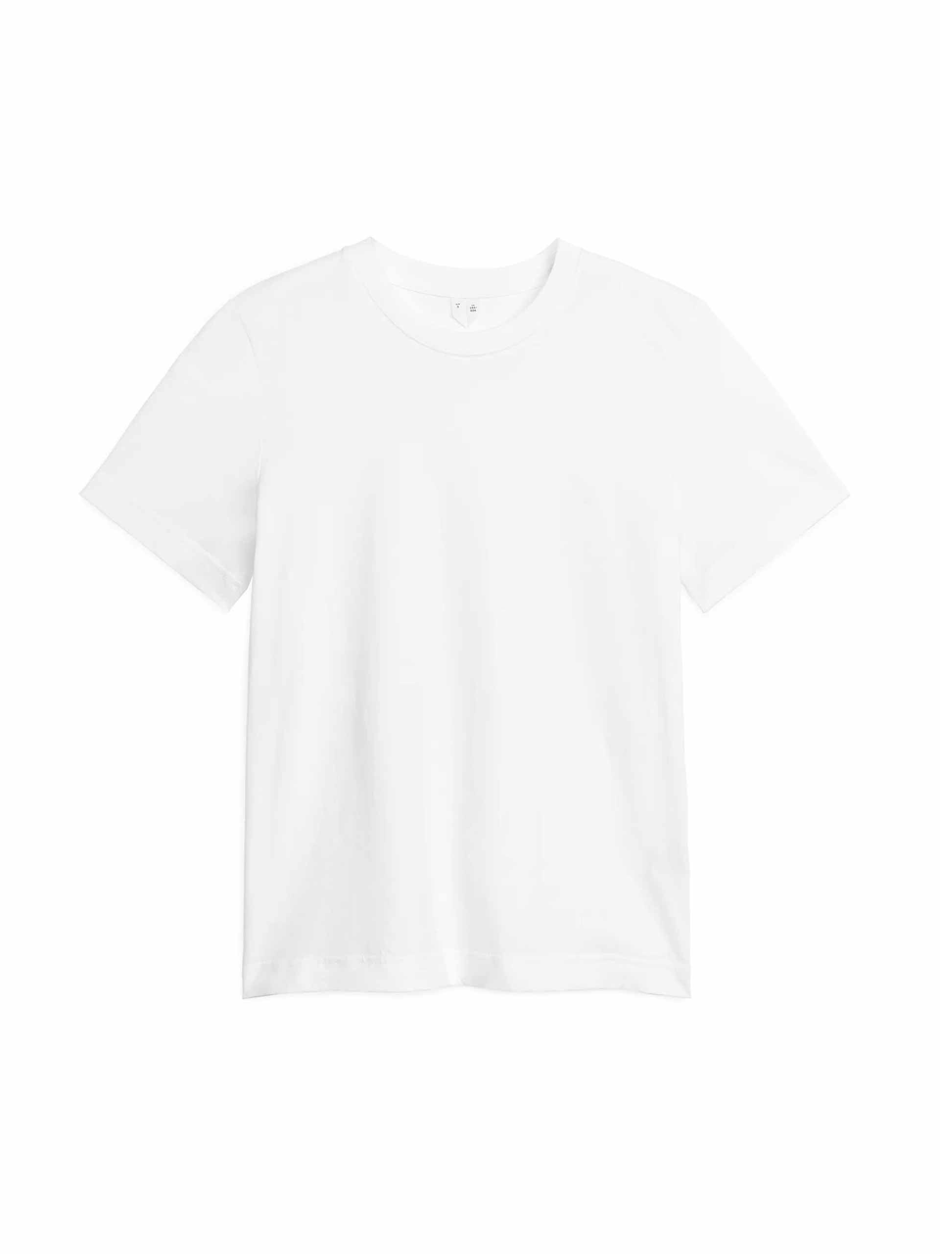Crew-neck white t-shirt