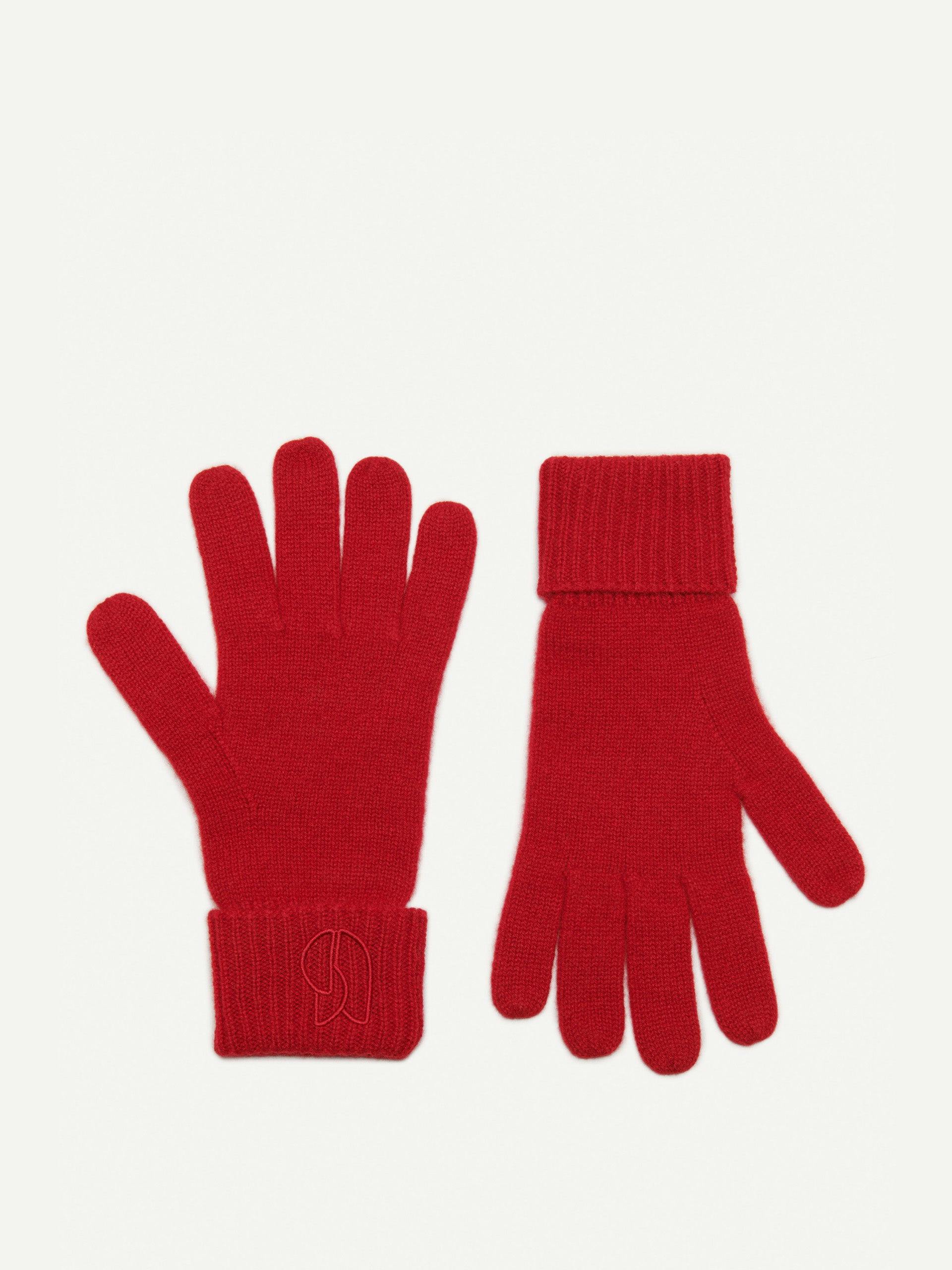 Soft red gloves