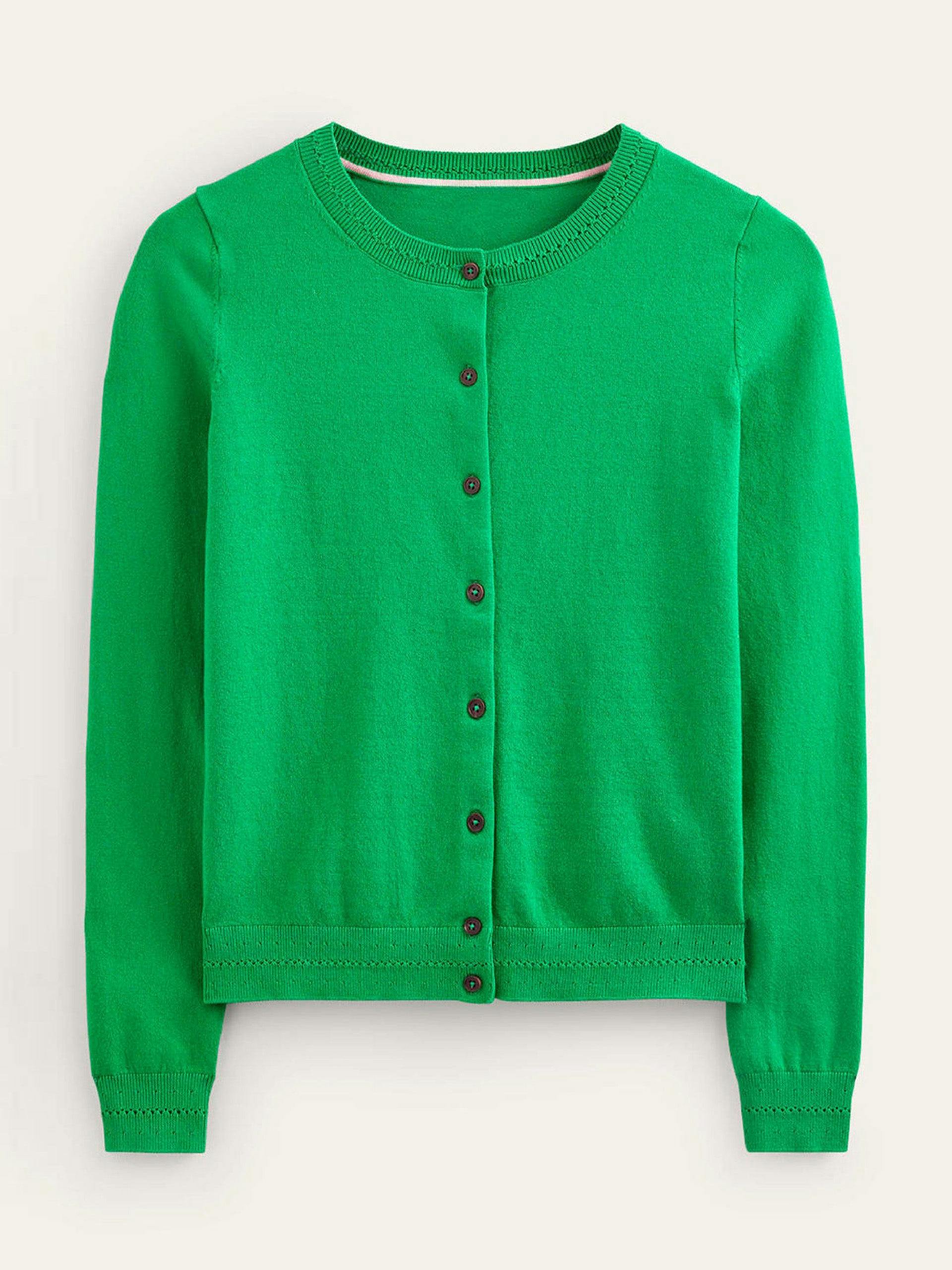 Meadow Green cotton cardigan
