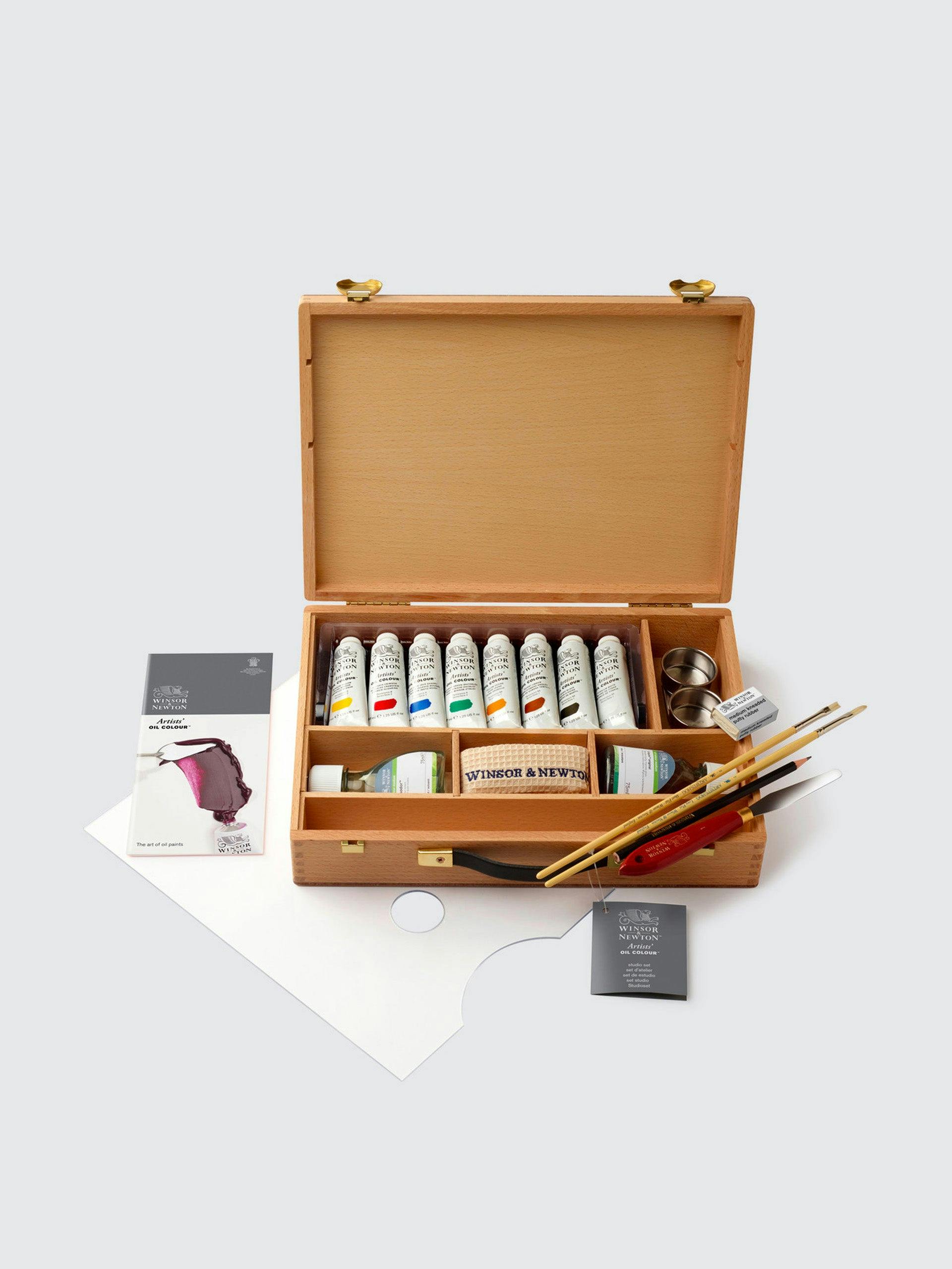 Oil Colour Wooden Travel Box