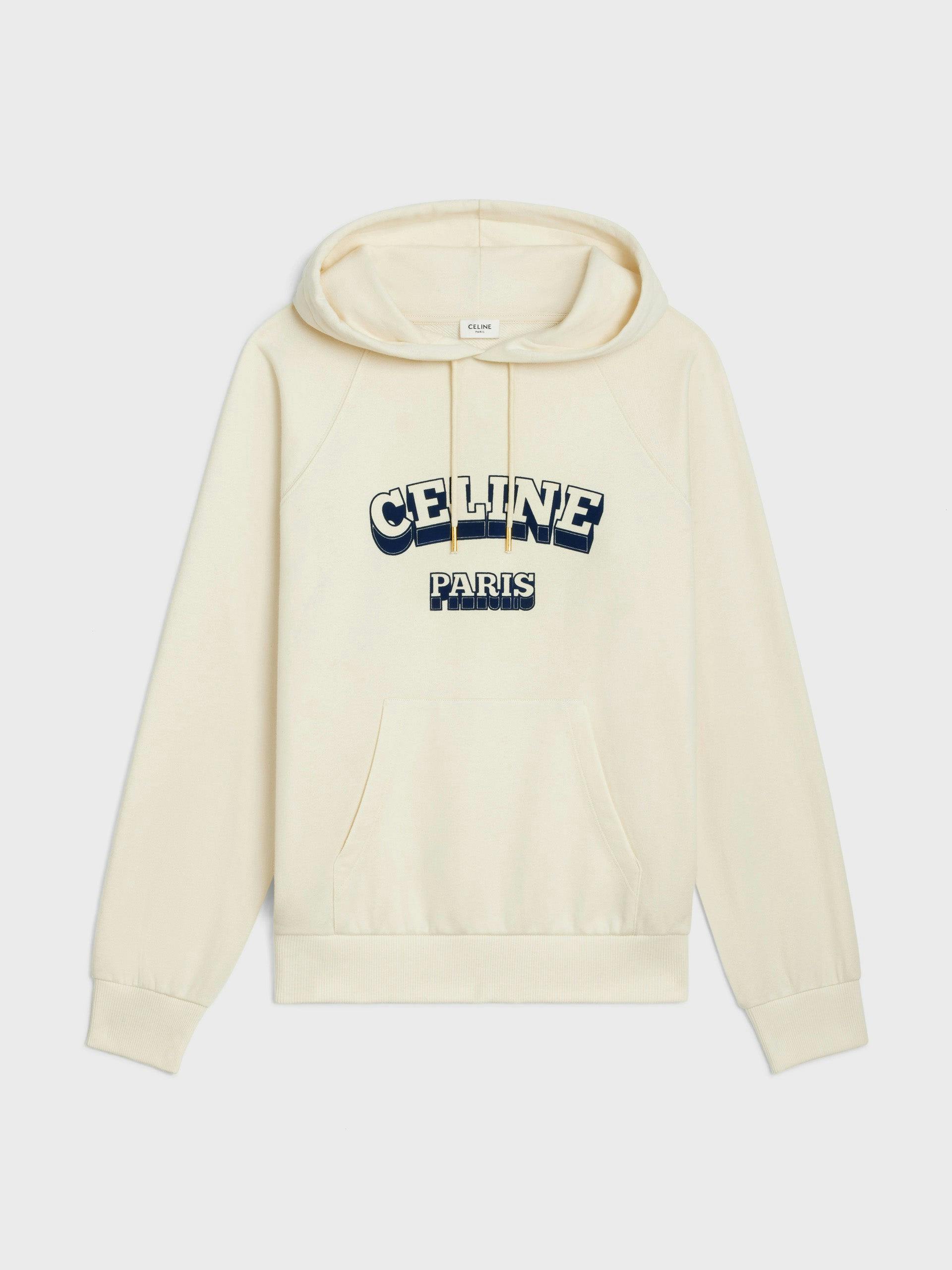 Cream logo hoodie