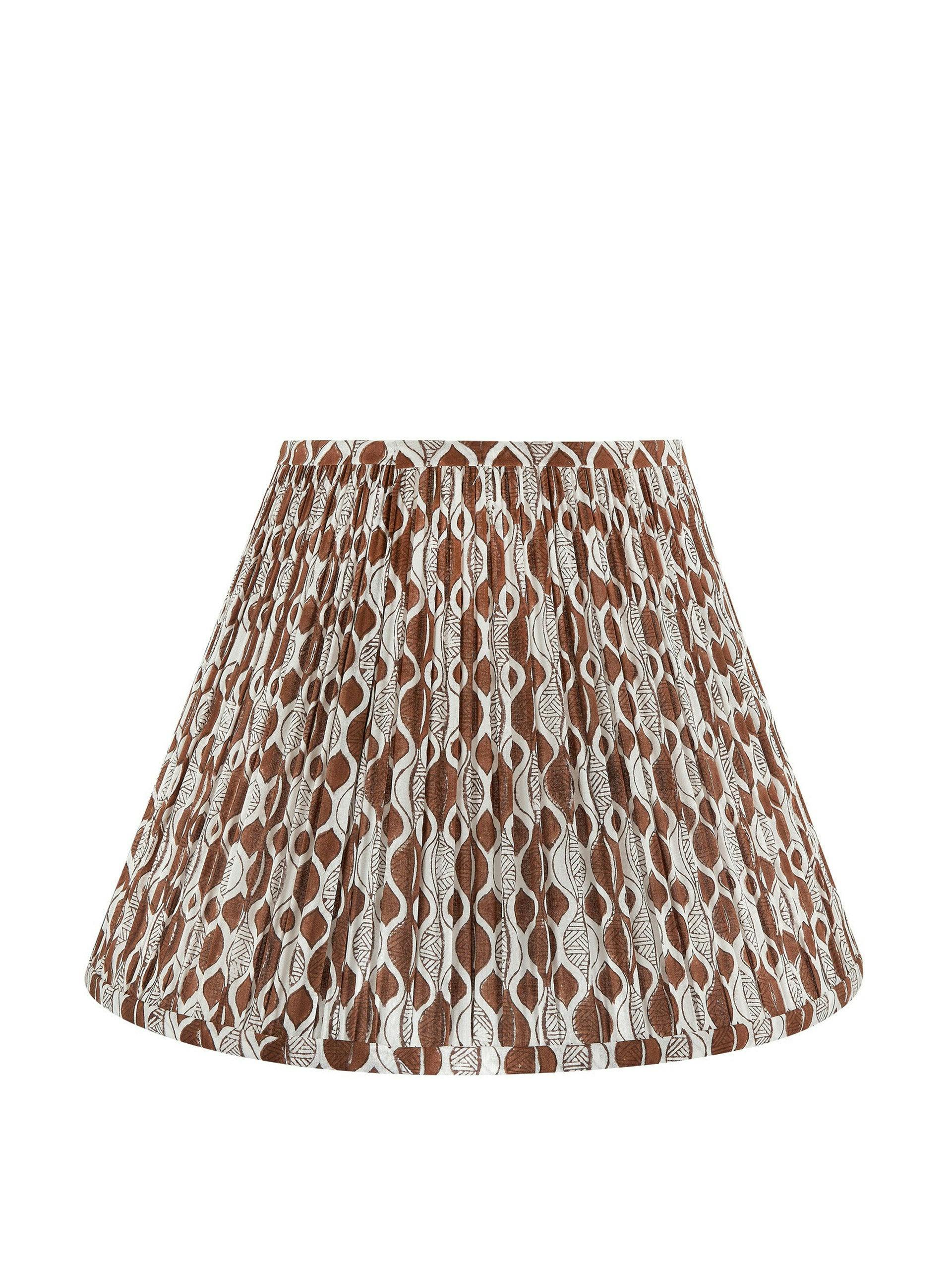 Brown patterned lampshade