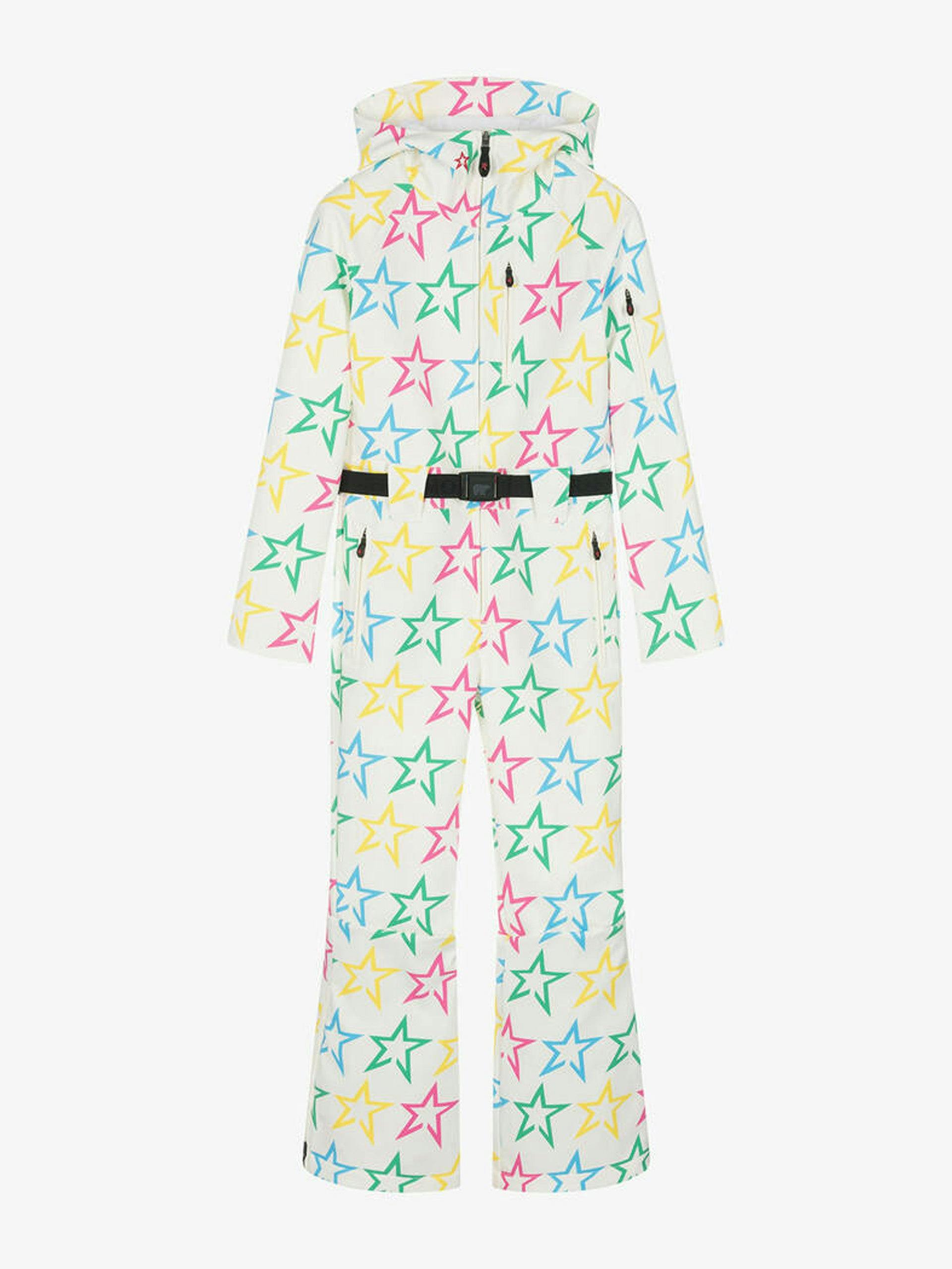 Teen girl’s ivory star-print skit suit