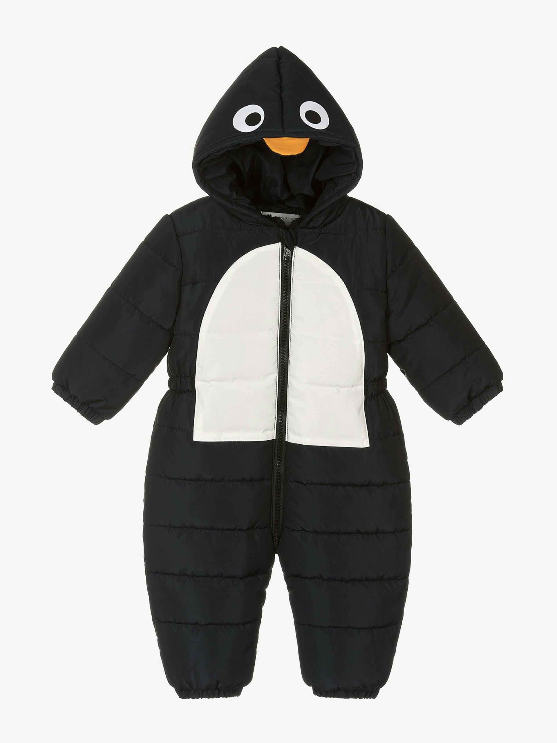 Boy’s Black Penguin Snowsuit